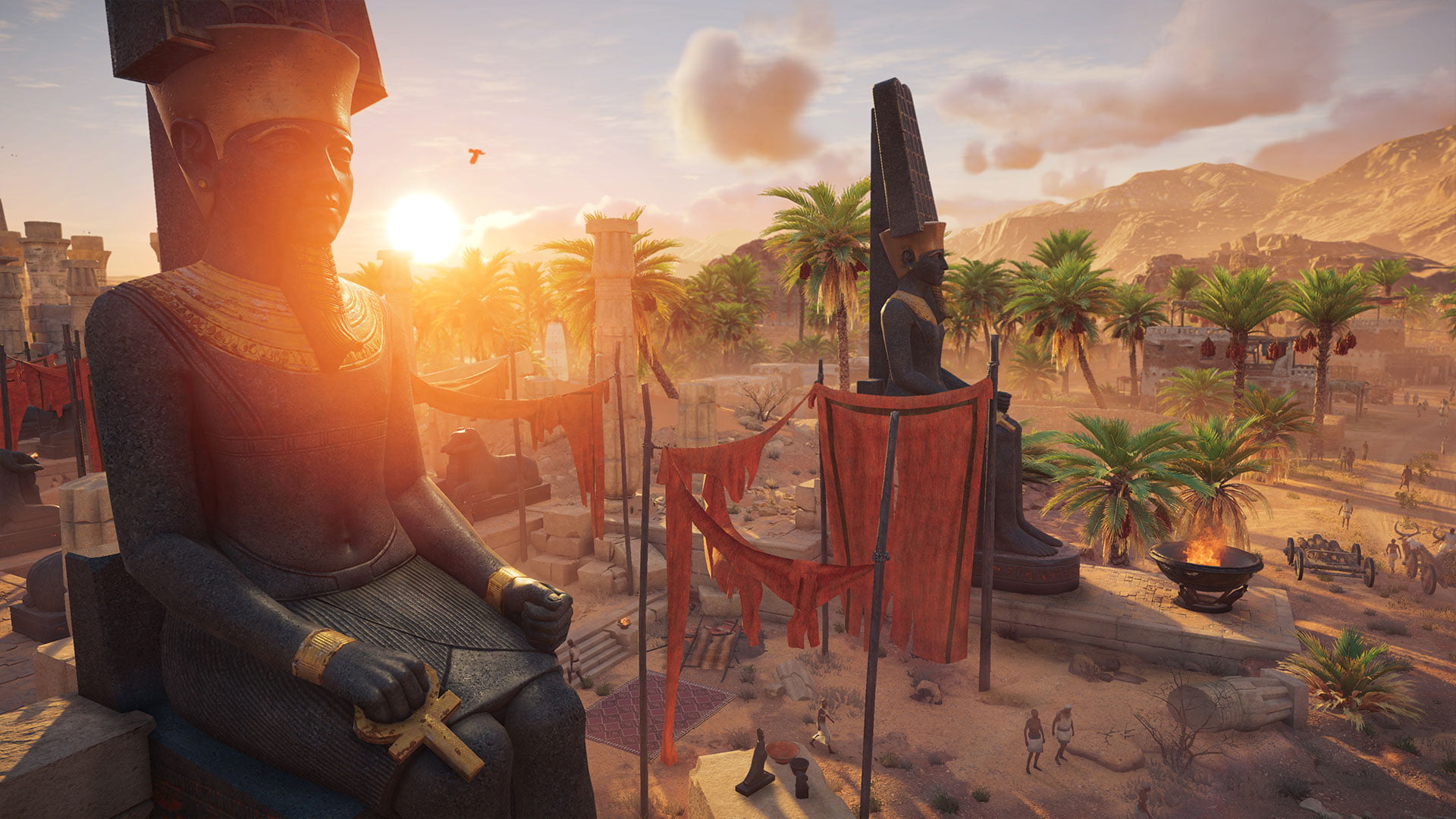men, outdoors, nature, sky, Assassins Creed, adult, growth, beauty in nature, lens flare, Ubisoft, sunlight, plant, tropical climate, scenics - nature, HD Wallpaper