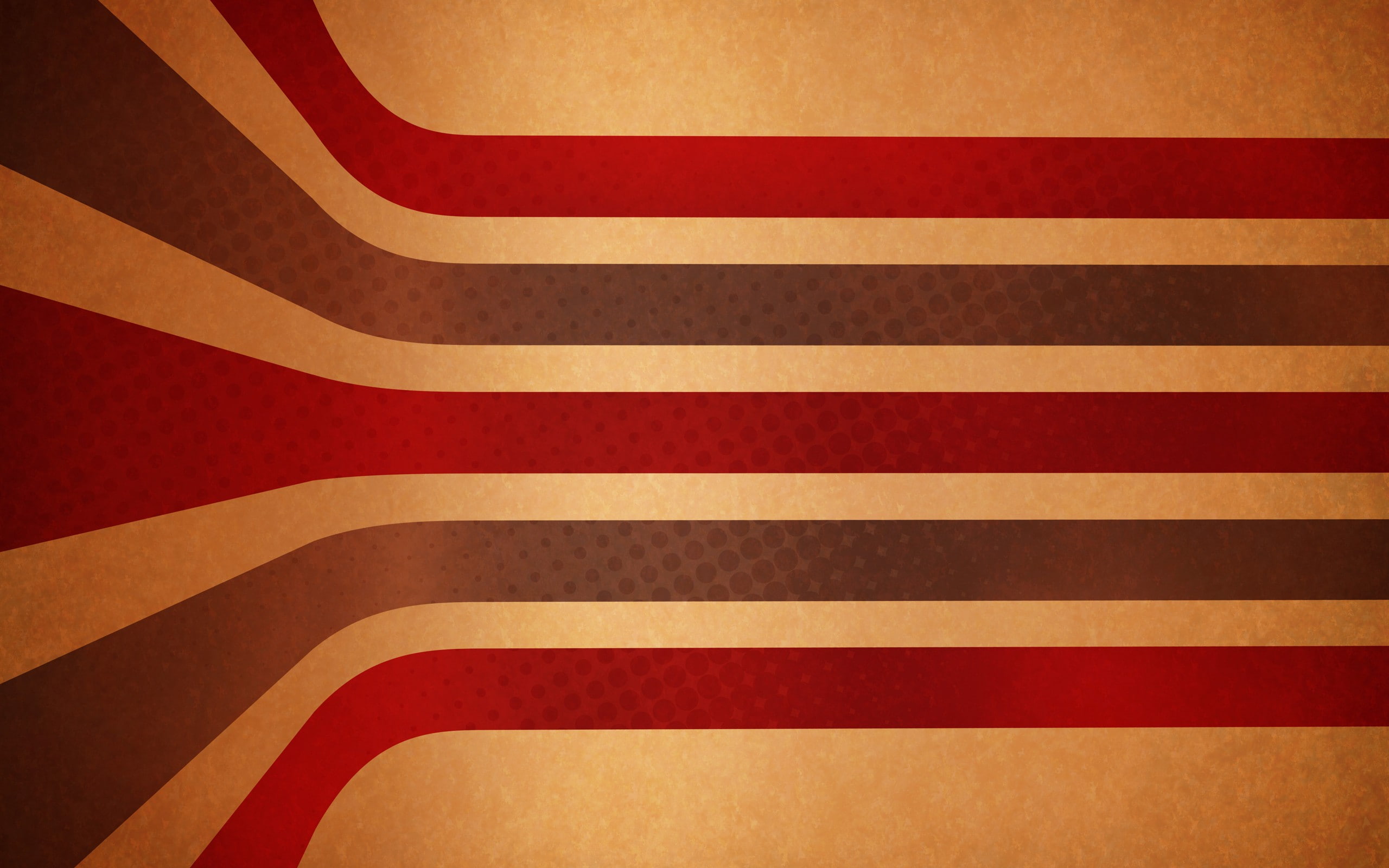 lined, vector, stripes, illustration, 2K, red, grey, abstract, 2560x1600, vector art, art, beige, HD Wallpaper
