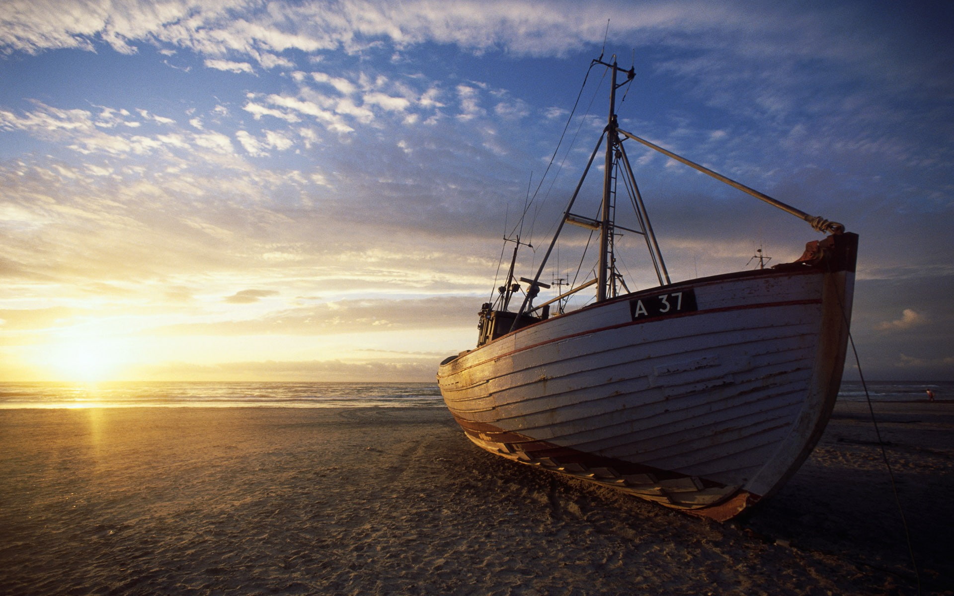 tranquility, outdoors, landscape, nordic landscapes, sailboat, transportation, horizon over water, sky, low tide, ship, sun, beach, fishing industry, mode of transportation, HD Wallpaper