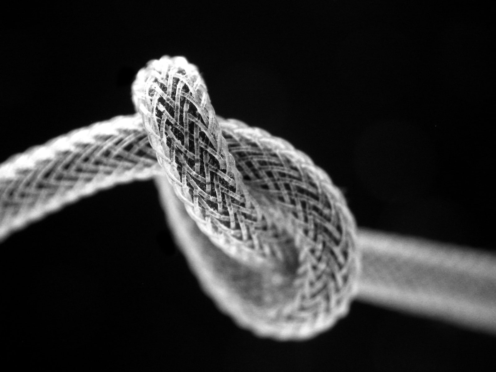 closeup, ropes, knot, monochrome, 720P, HD Wallpaper