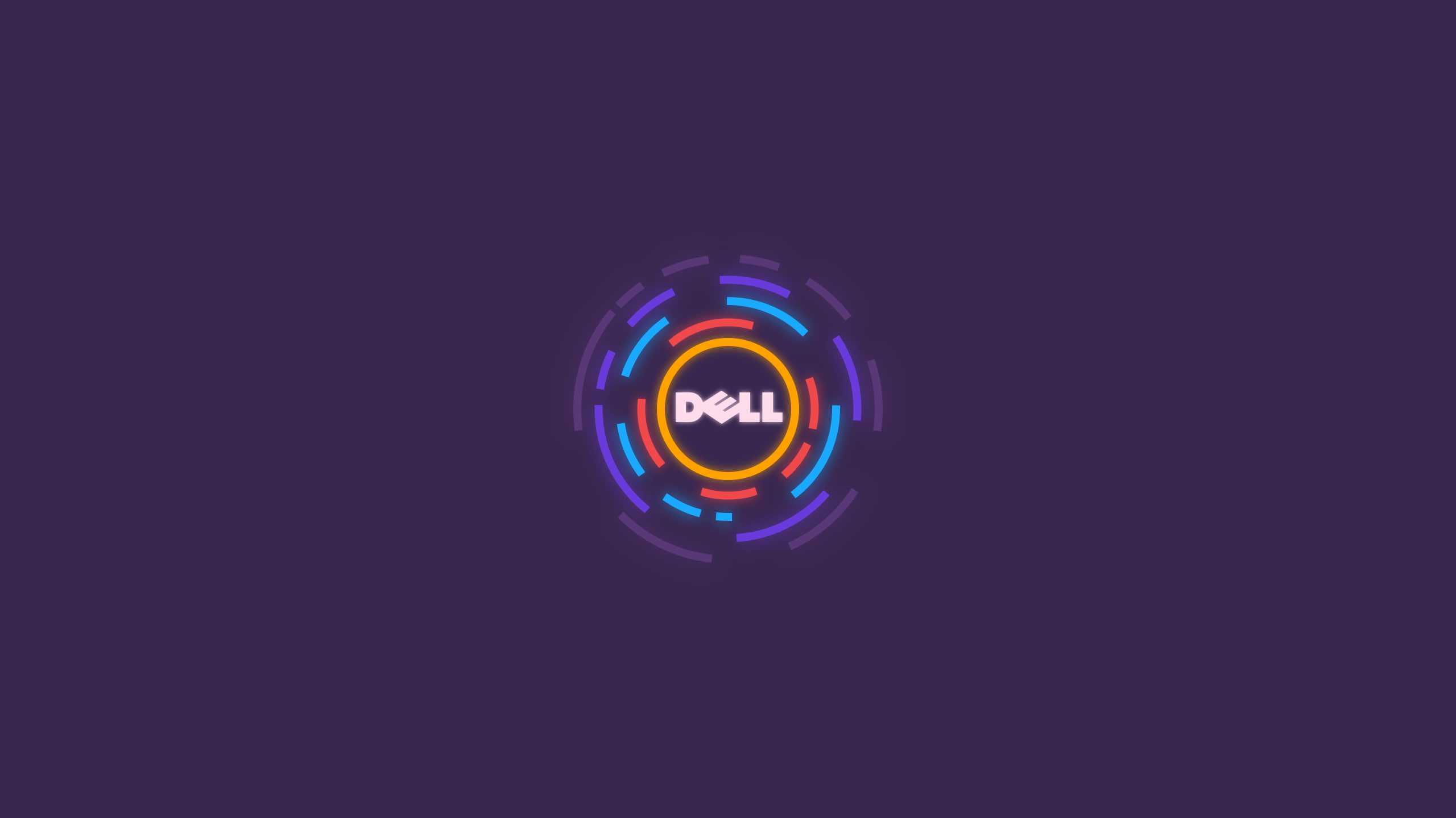minimalism, purple, 2K, Dell, HD Wallpaper