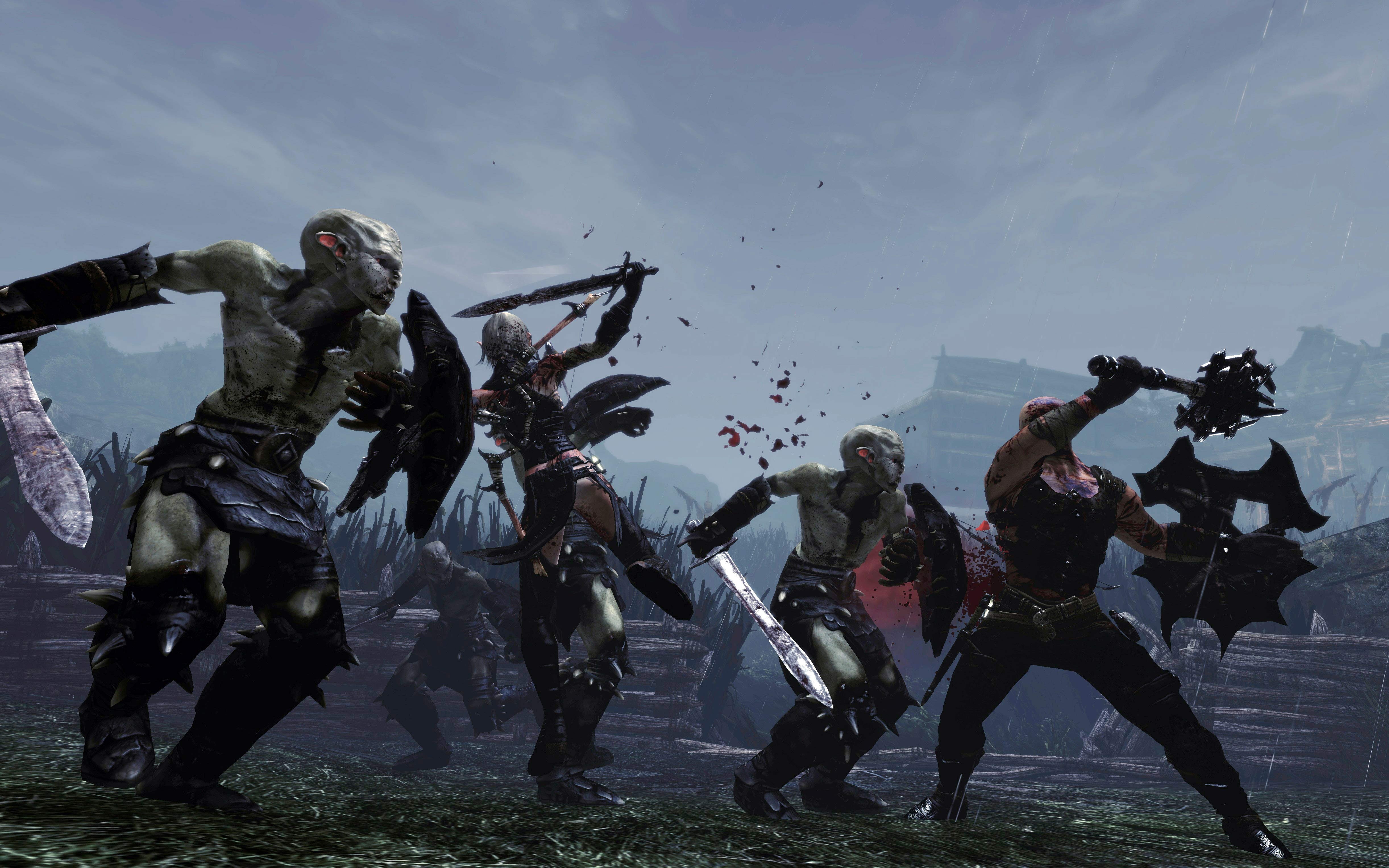 fantasy, hunted demons forge, action, co op, hunted, forge, dark, demons, dungeon, 4K, HD Wallpaper