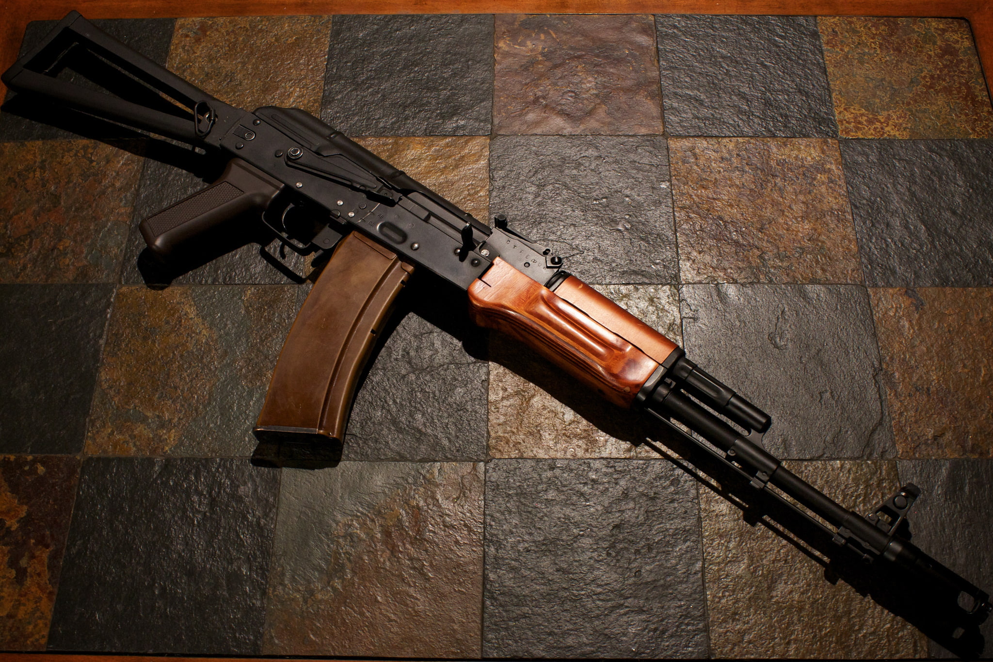 machine, no people, machine gun, social issues, communication, safety, gun, aggression, protection, rifle, ak, sign, automatic, day, weapon, warning sign, HD Wallpaper