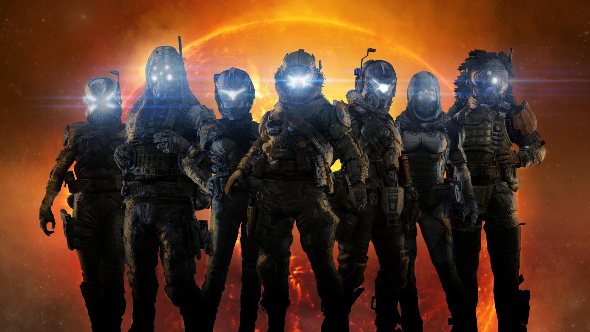 courage, protective workwear, sport, adult, responsibility, protection, group of people, black, special forces, aggression, work helmet, clothing, video games, HD Wallpaper