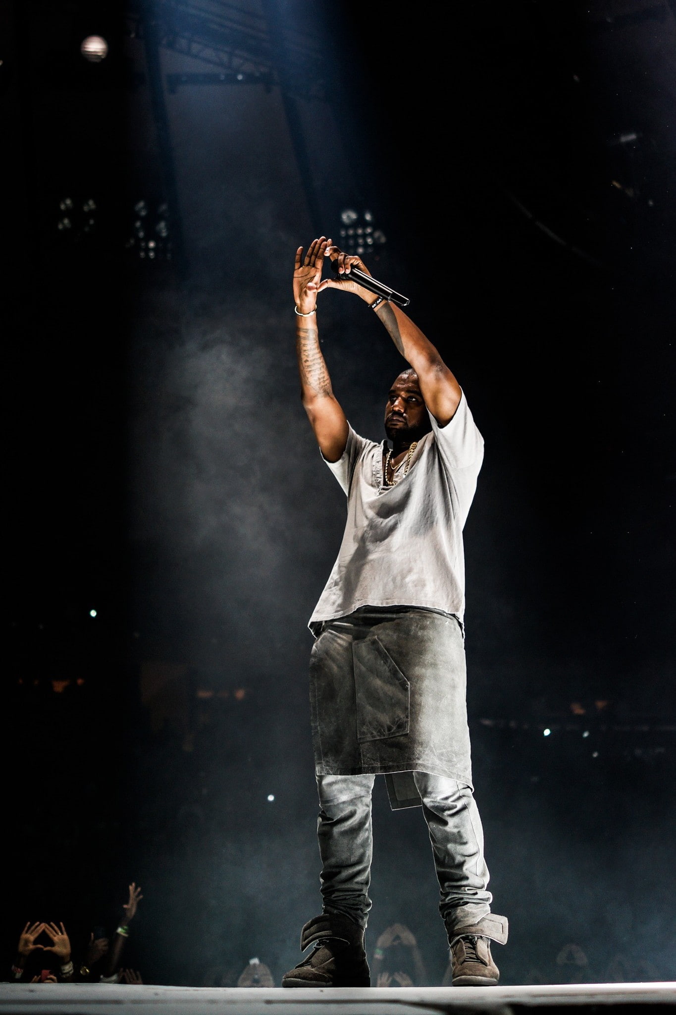 full length, standing, casual clothing, human arm, skill, performing arts event, yeezus kanye west, men, music, stage - performance space, arts culture and entertainment, Phone HD Wallpaper