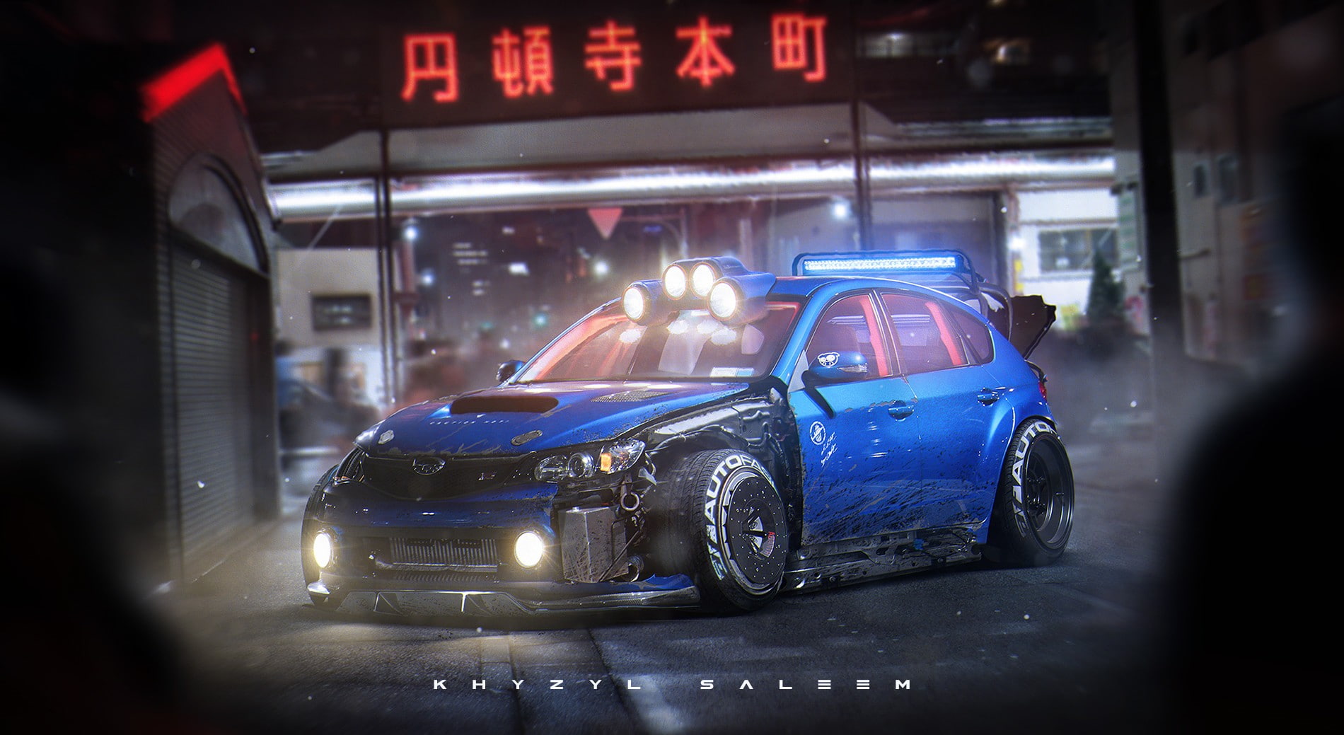 Subaru Impreza, Khyzyl Saleem, 720P, car, HD Wallpaper