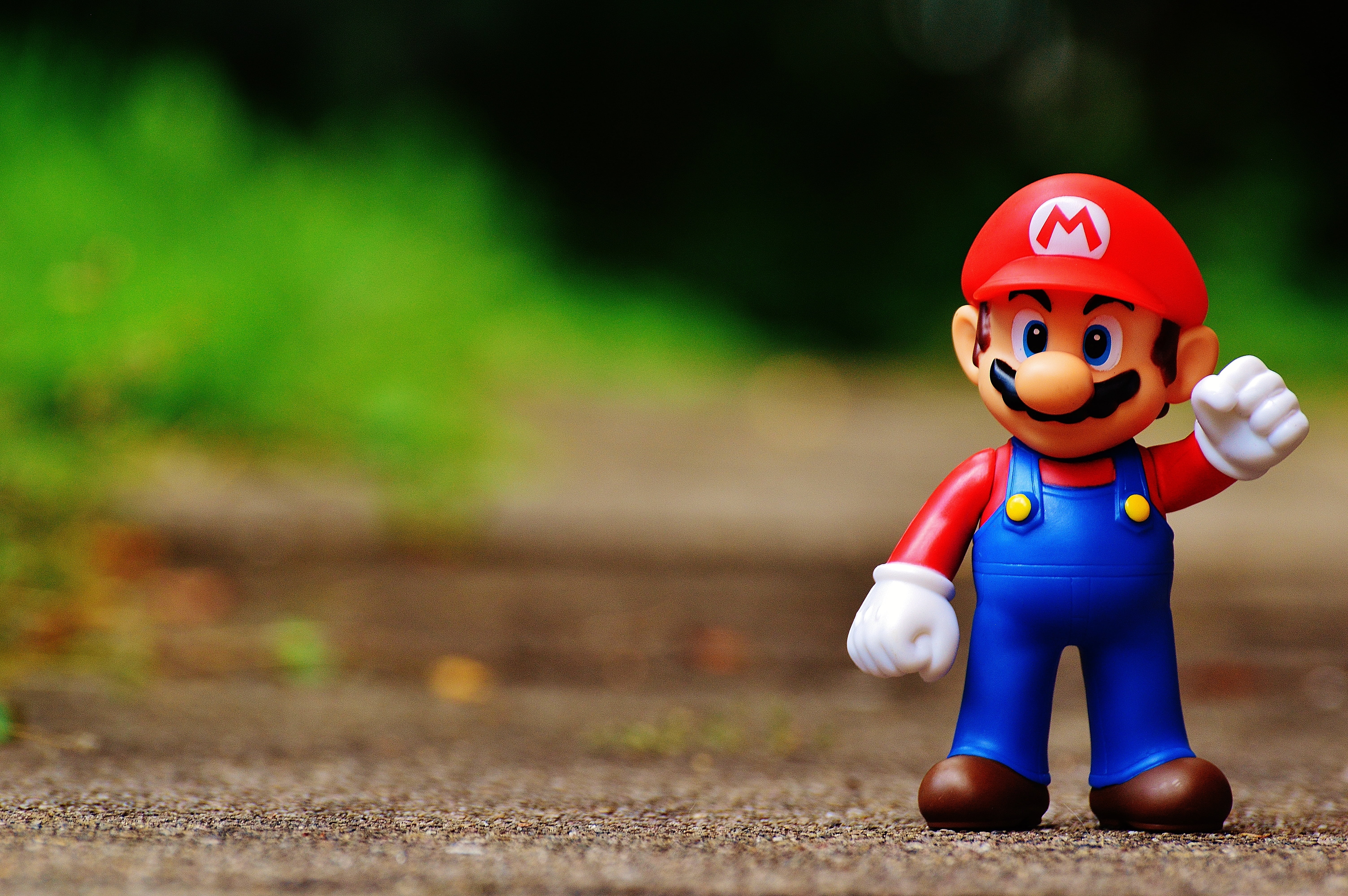 day, helmet, headwear, character, outdoors, computer game, human representation, child, fun, cartoon, plastic, nature, shift, representation, mario, figure, HD Wallpaper