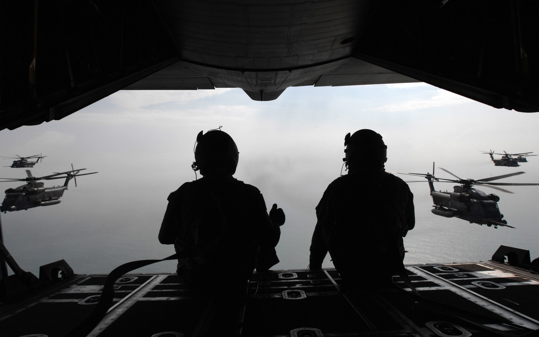 soldier, CH-53 Sea Stallion, photography, helicopters, 1080P, military aircraft, HD Wallpaper