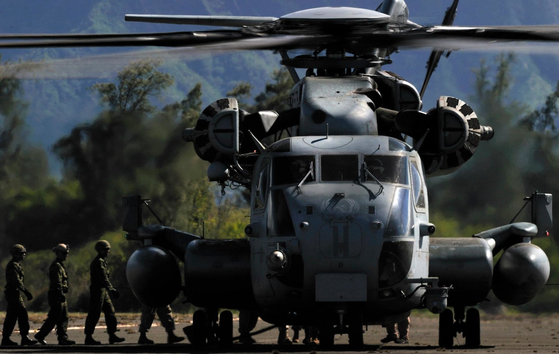 Military Helicopters, gray, apache, 1080P, black, helicopter, Sikorsky CH-53E Super Stallion, HD Wallpaper