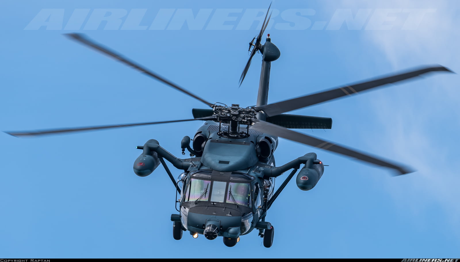 aerospace industry, clear sky, low angle view, blue, air vehicle, Sikorsky HH-60 Pave Hawk, nature, outdoors, sky, travel, day, mid-air, no people, technology, HD Wallpaper