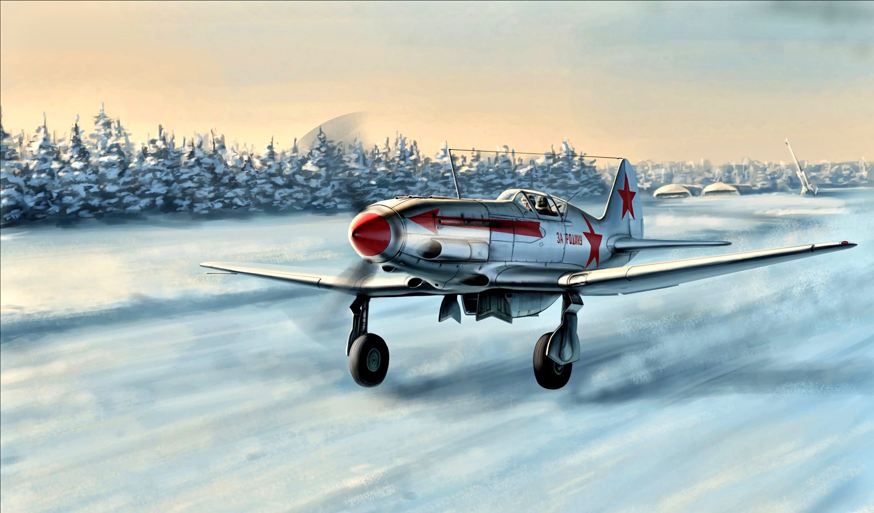 Snow, high-altitude interceptor, Winter, Soviet, The second World war, The rise, The MiG-3, 2K, Red Army air force, fighter, HD Wallpaper