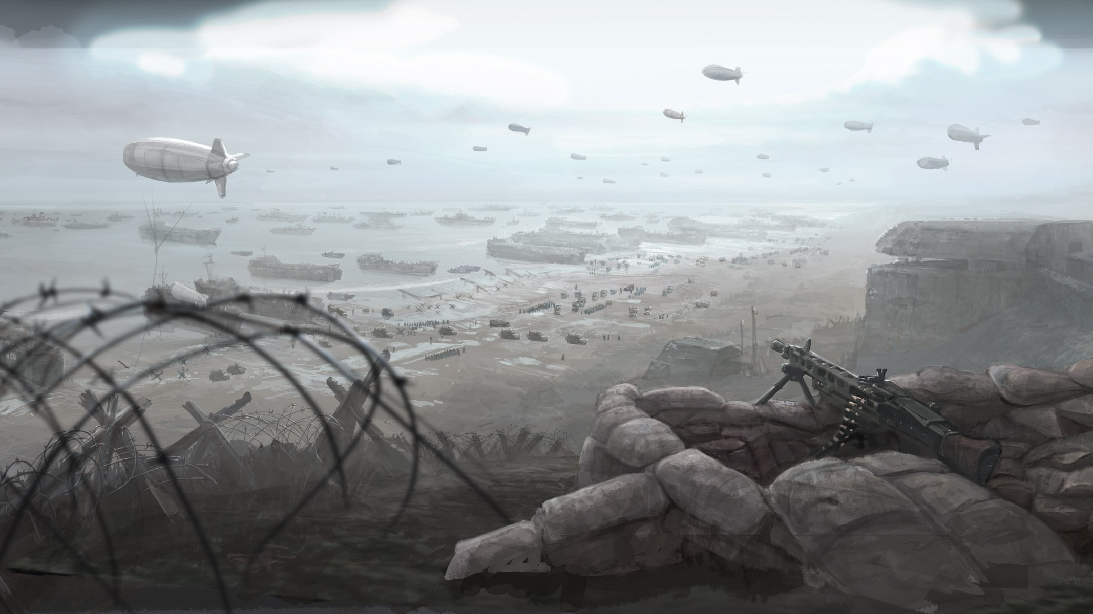 flying, sky, architecture, outdoors, cold temperature, cloud - sky, water, transportation, rock, mode of transportation, company of heroes, mid-air, no people, HD Wallpaper