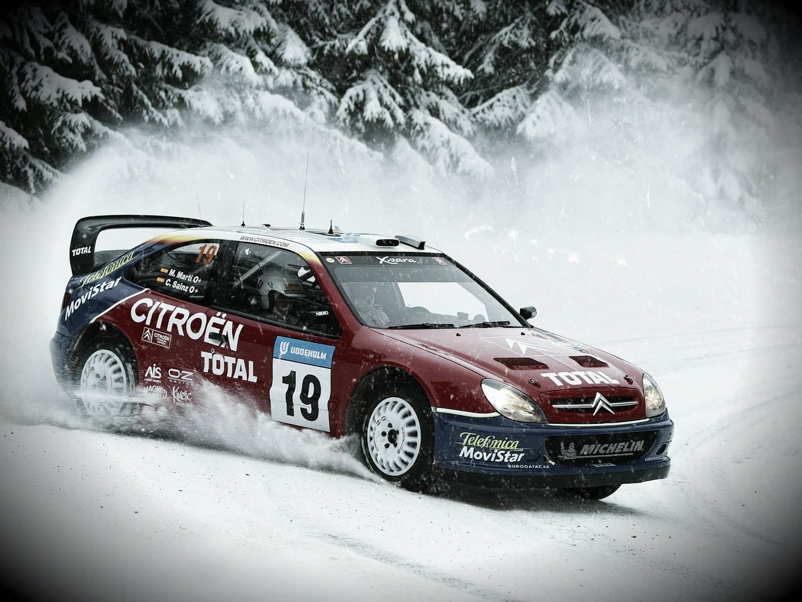 snow, citroen, rally, hd, winter, 720P, cars, HD Wallpaper