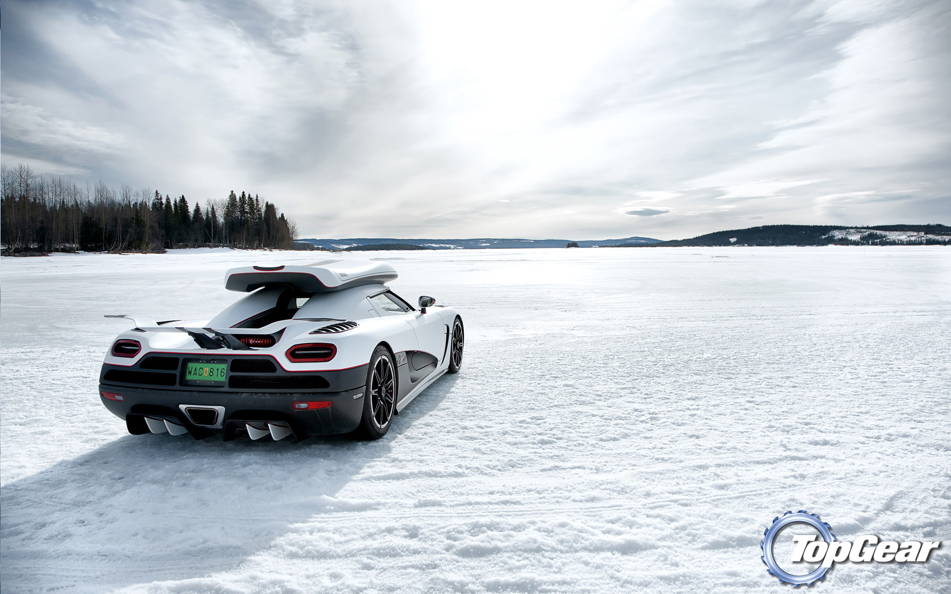 snow, 1080P, cars, winter, koenigsegg, HD Wallpaper