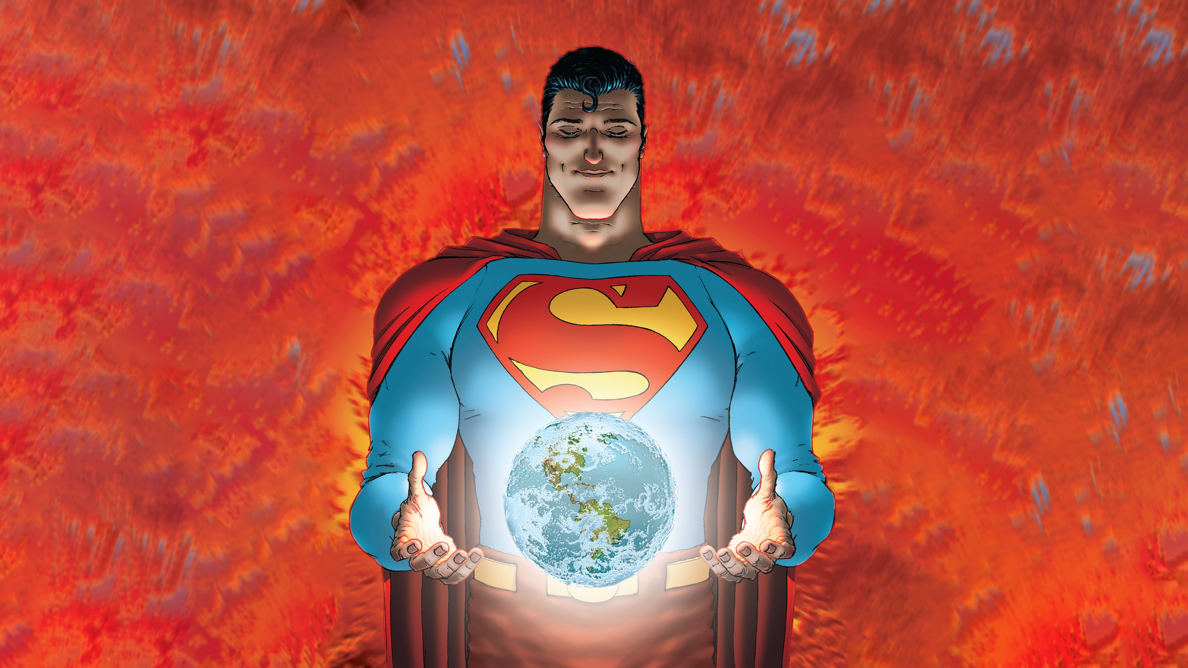 4K, Superman, comic art, Frank Quitely, Grant Morrison, All Star Superman, HD Wallpaper