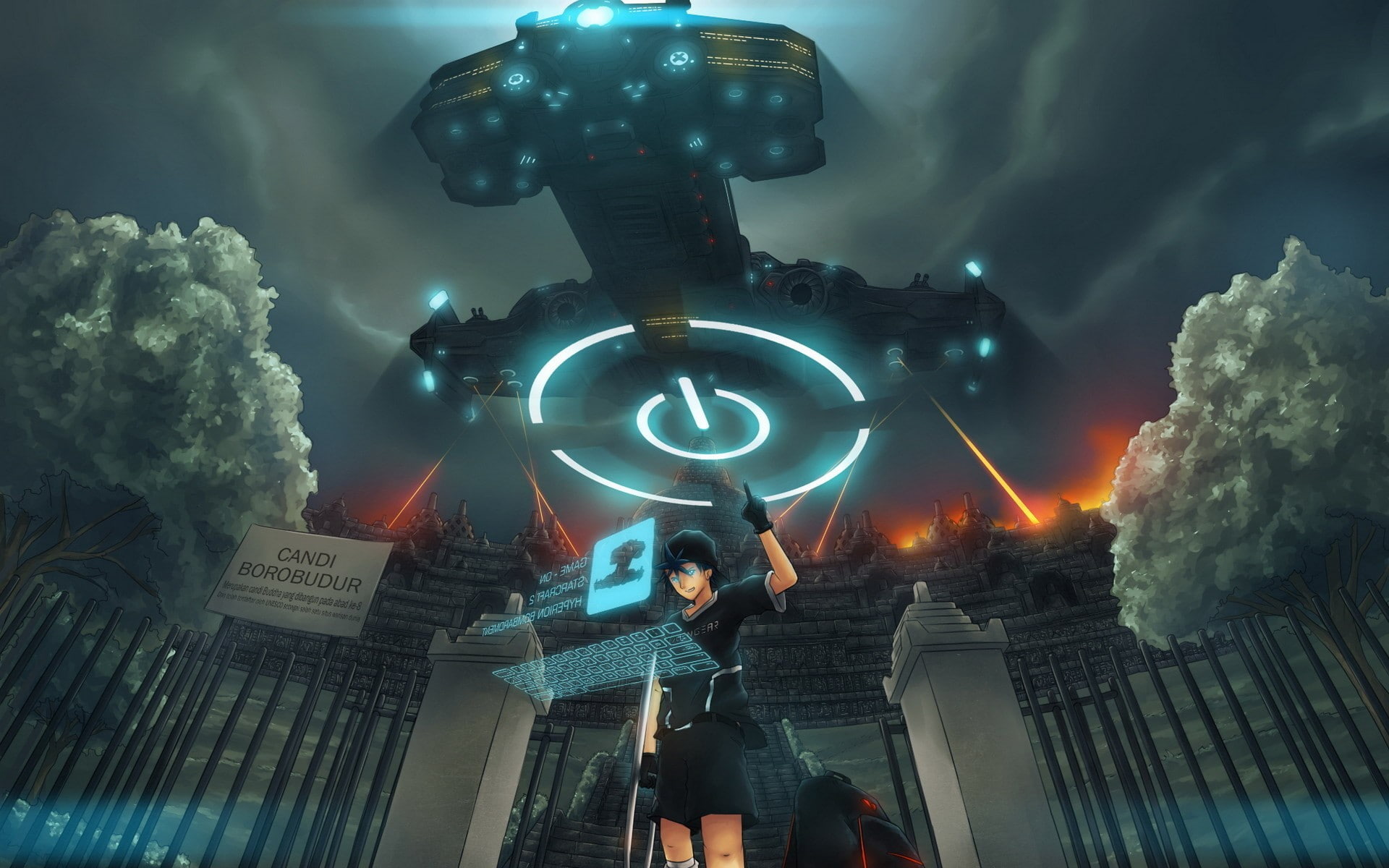 1080P, artwork, battlecruiser, starcraft, HD Wallpaper