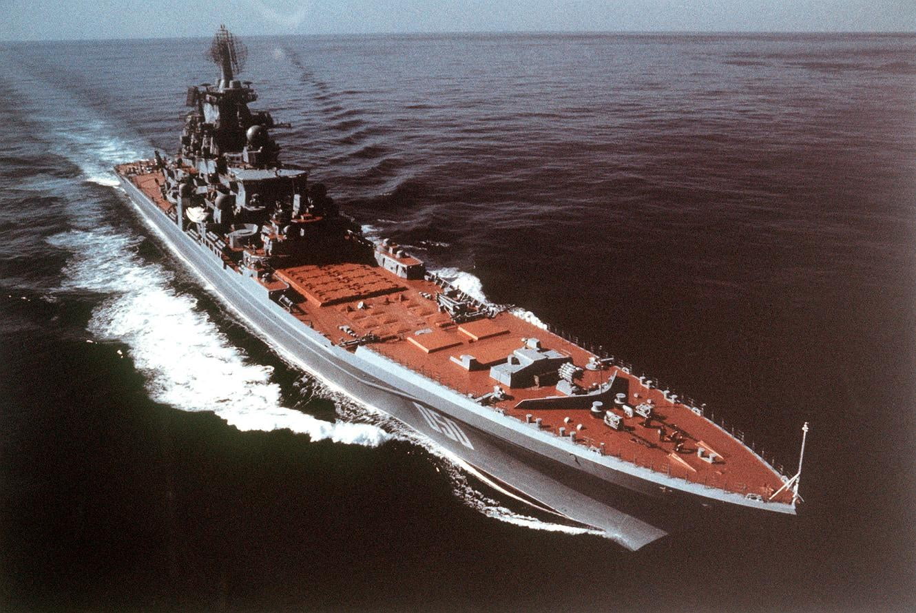 sea, motion, nautical vessel, sky, 720P, waterfront, sailing, russian battlecruiser petr velikiy, ship, on the move, beauty in nature, sinking, no people, HD Wallpaper