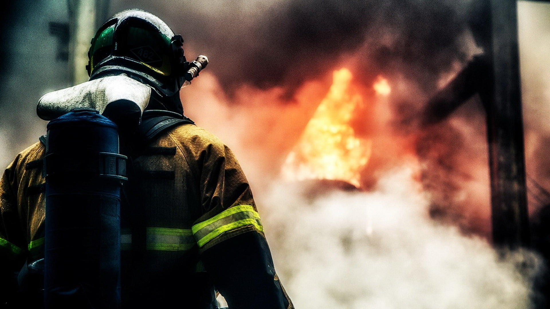 Man, Fire, Fireman, 1080P, HD Wallpaper