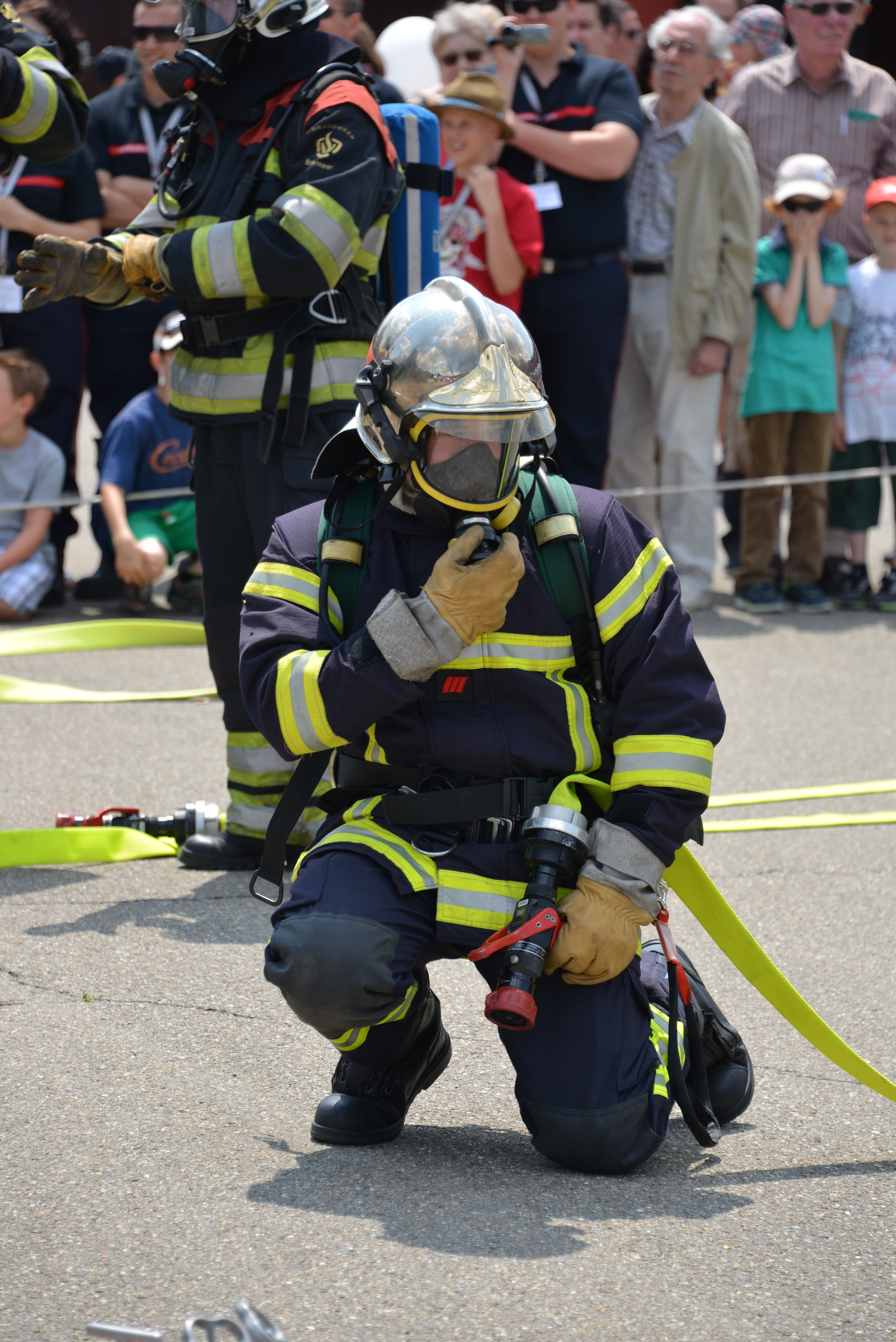 clothing, group of people, real people, security, emergency services occupation, fire, Fire Fighter, protection, fire extinguishing, use, uniform, delete exercise, Phone HD Wallpaper
