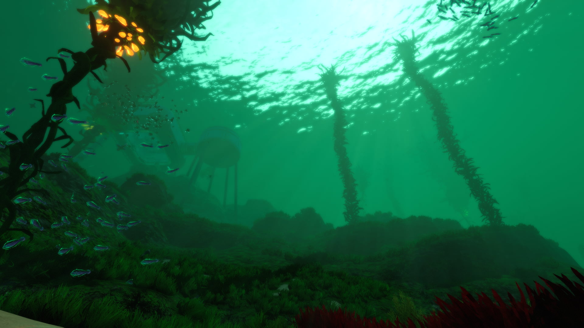 screen shot, underwater, subnautica, 1080P, video games, HD Wallpaper