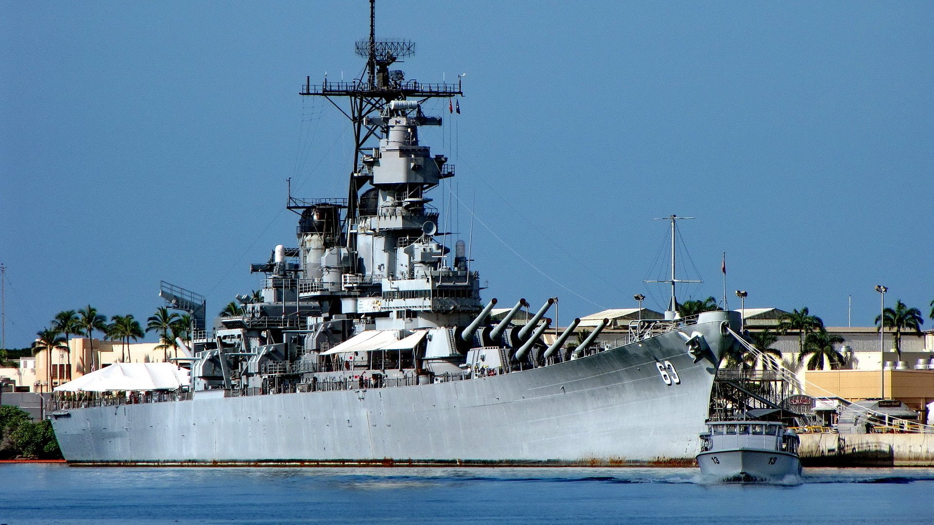 Battleship, 1080P, Warship, USS Missouri (BB-63), Warships, HD Wallpaper