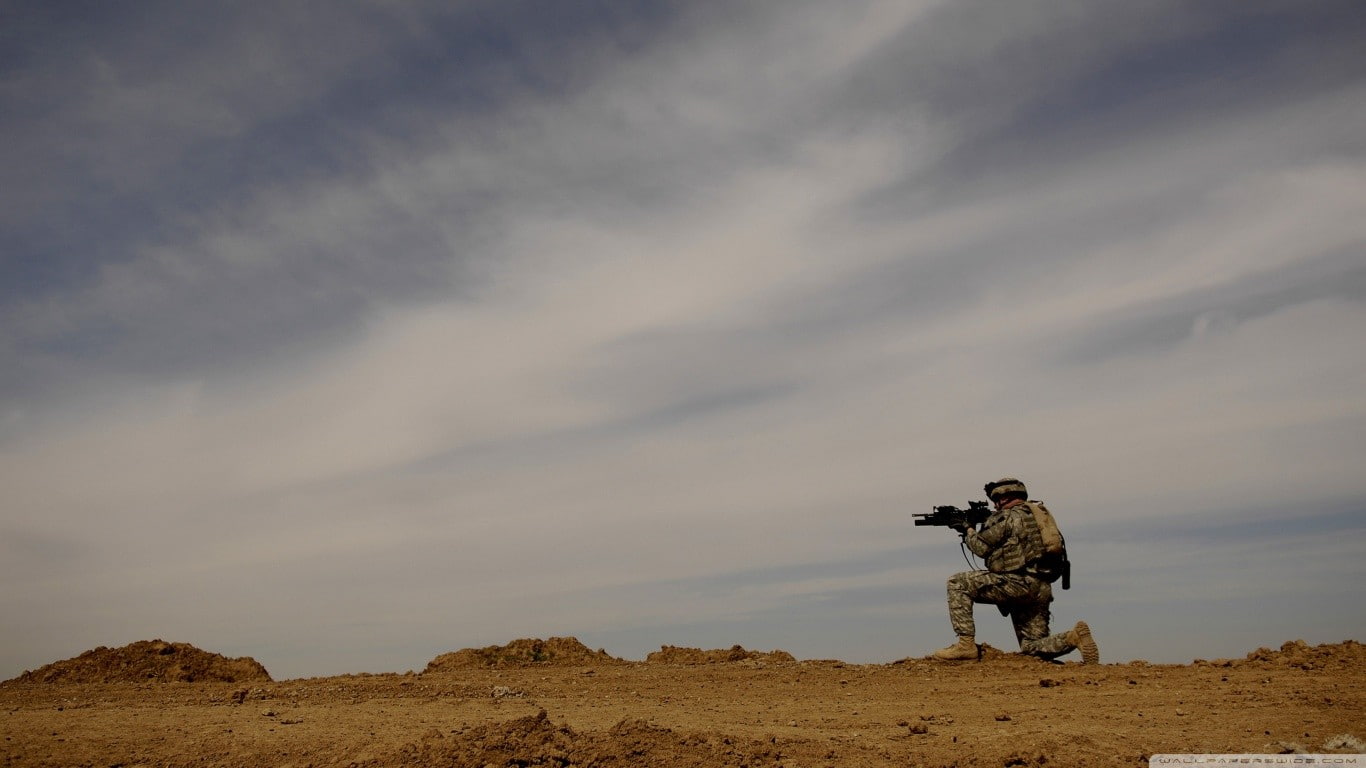 AR-15, 720P, soldier, HD Wallpaper