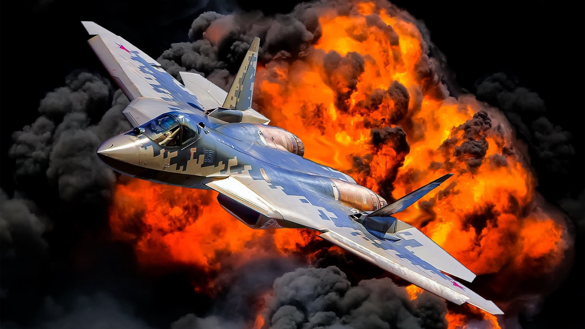 Air, su 57, its 57, 1080P, HD Wallpaper