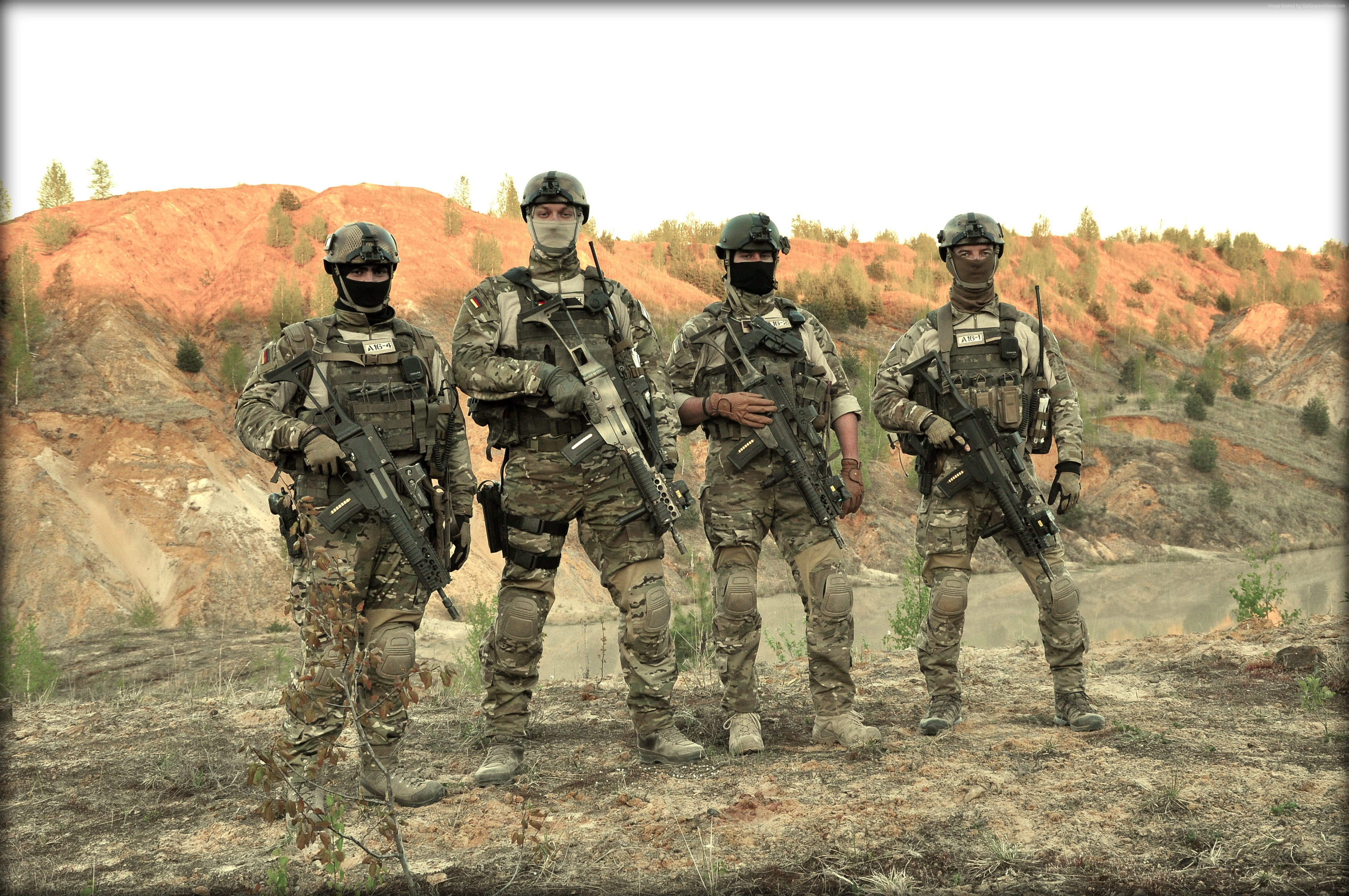 rifle, soldier, special forces, Bundeswehr, KSK, field, Kommando Spezialkrafte, camo, 4K, HD Wallpaper