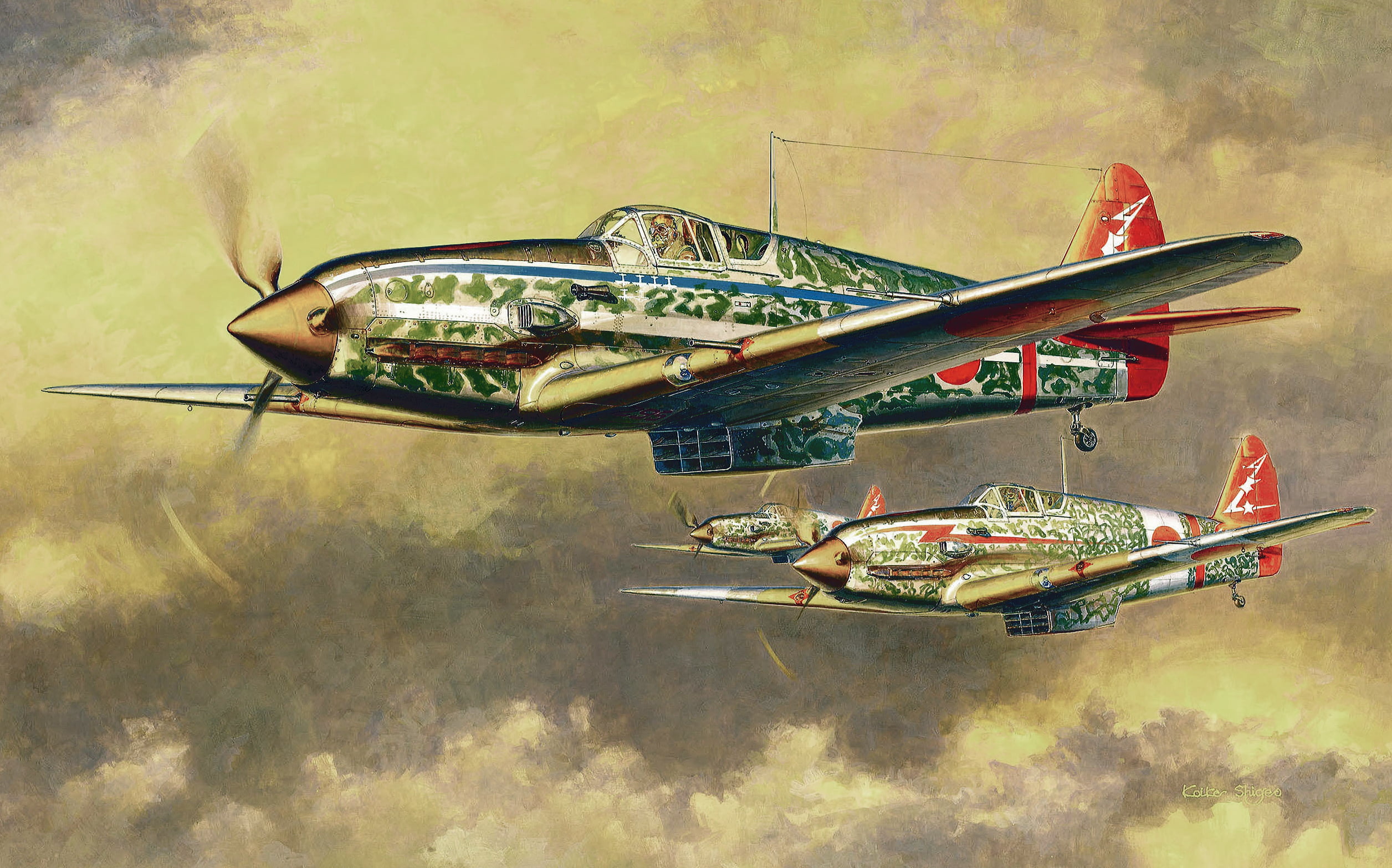 speed, air Vehicle, aerospace Industry, nautical vessel, war, art, sky, cockpit, transportation, japanese fighter, painting, propeller, airplane, drawing, HD Wallpaper