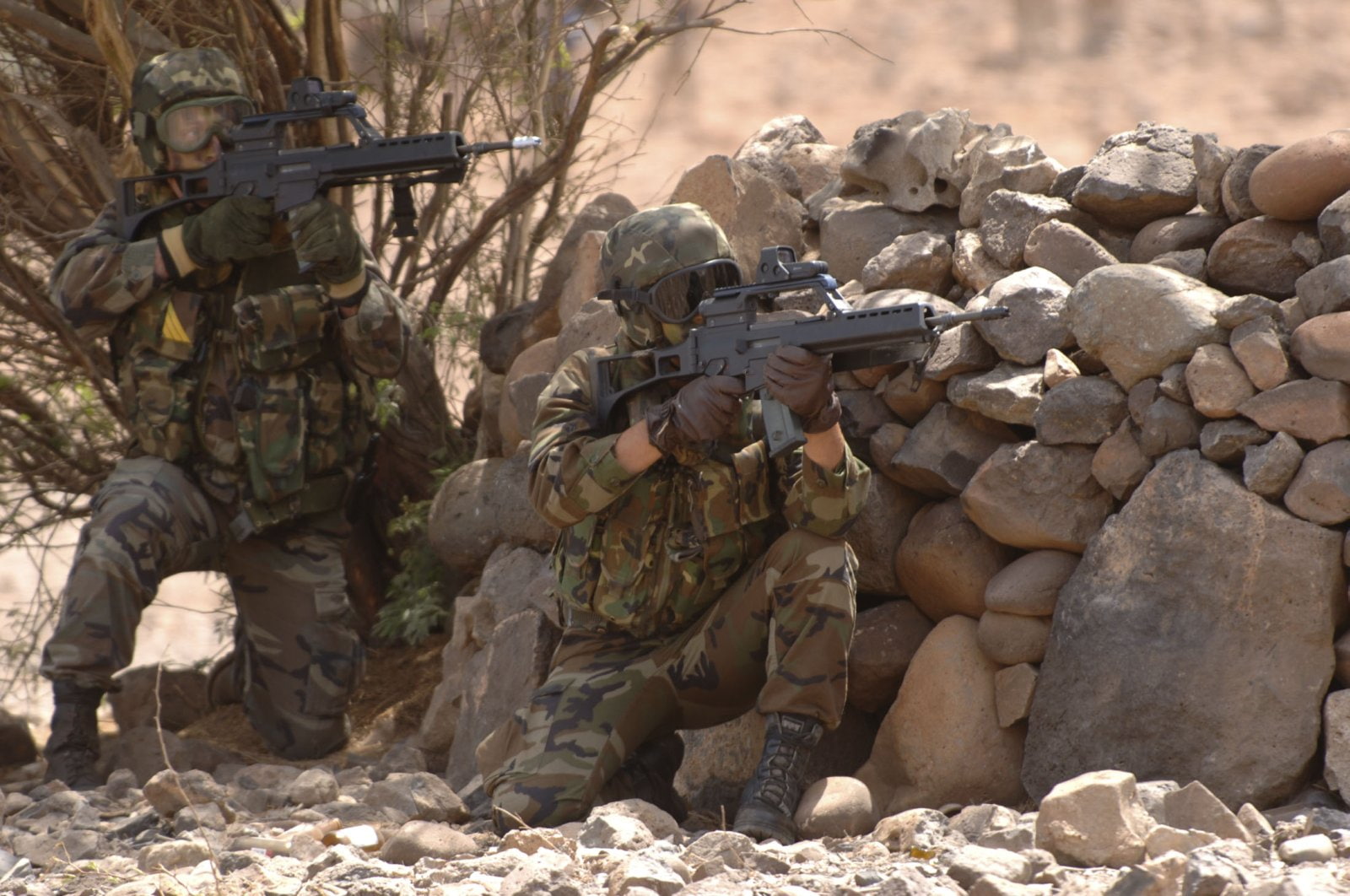 heckler, koch, soldier, g36, gun, 720P, rifle, weapon, military, HD Wallpaper