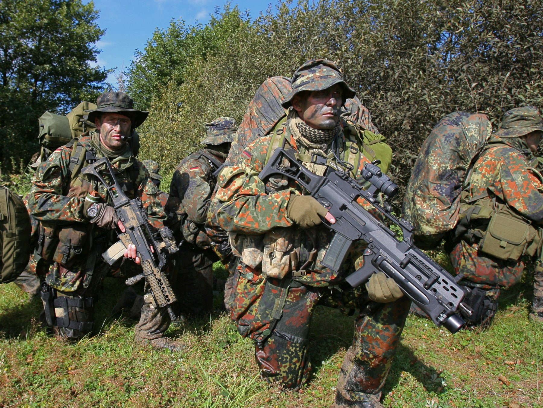 rifle, gun, 720P, koch, soldier, g36, military, weapon, heckler, HD Wallpaper