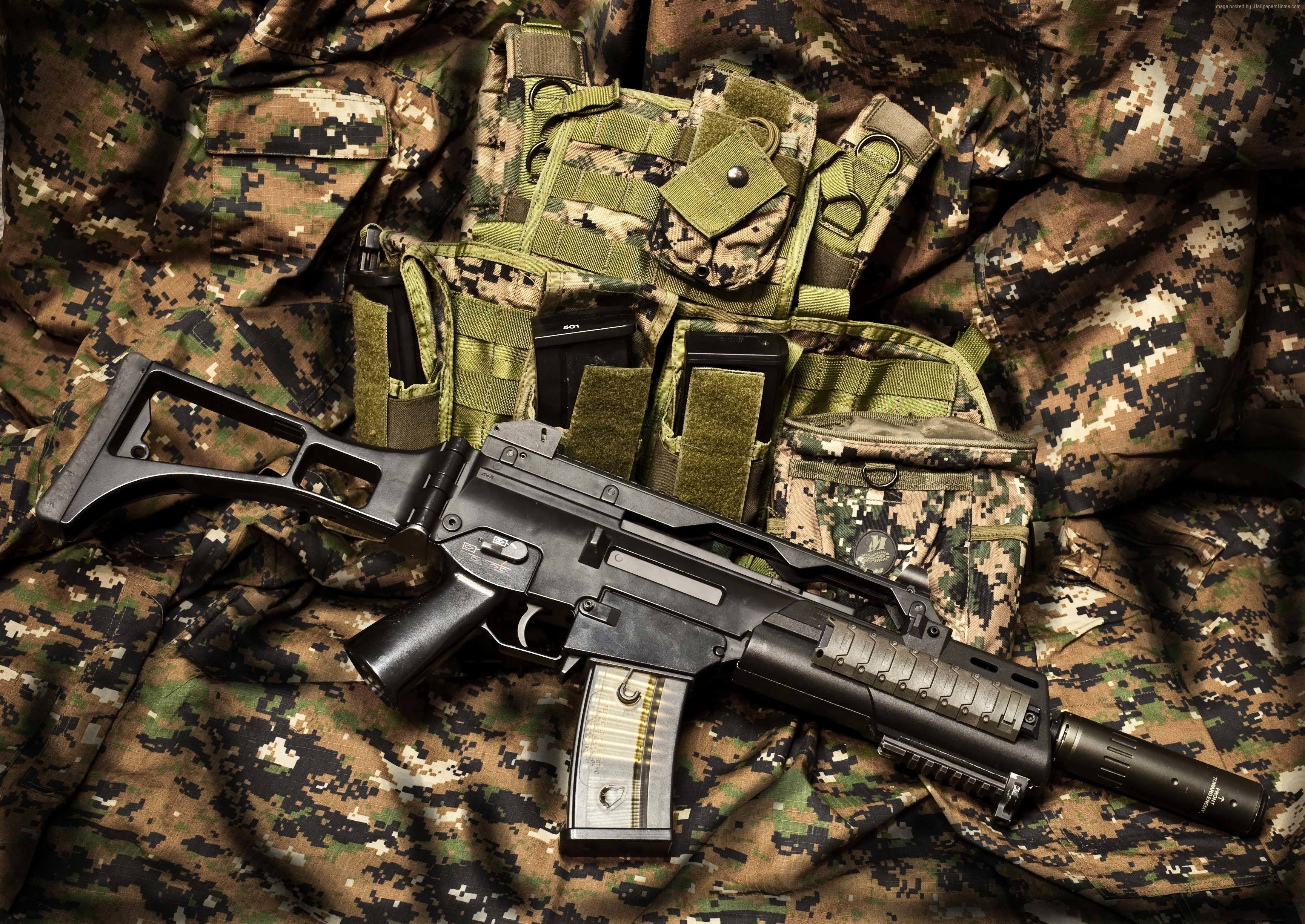 Heckler and Koch G36, Weapons, 2K, HD Wallpaper