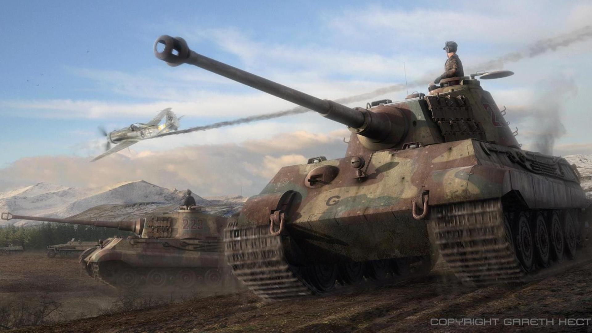 1080P, military, ii, camouflage, panzer, tiger, beige, tank, tanks, brown, grey, cars, s, HD Wallpaper