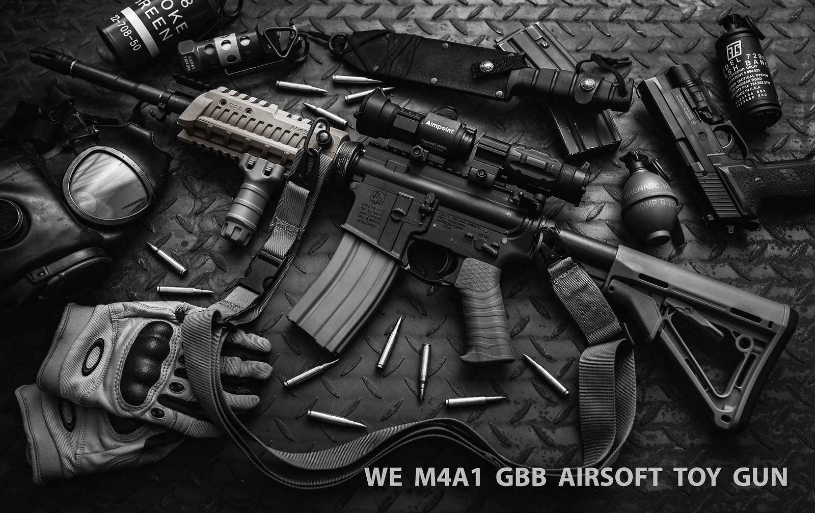 game, guns, assault, rifle, military, 720P, weapons, airsoft, toys, HD Wallpaper