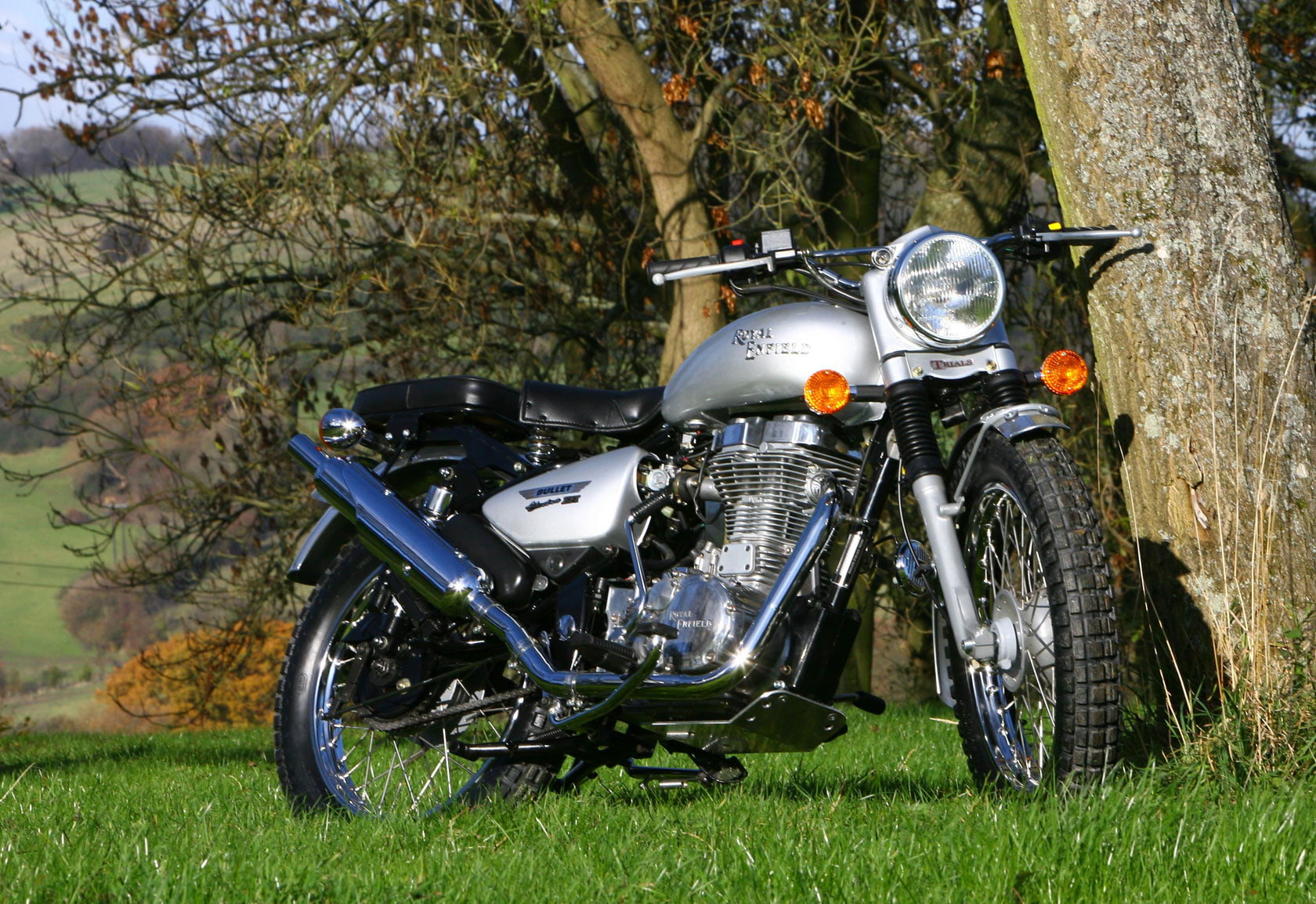 720P, trials, royal, efi, enfield, 2009, HD Wallpaper