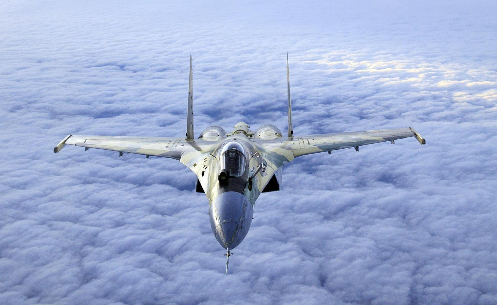 no people, gray, 1080P, transportation, Sukhoi, flying, aerospace industry, su, sky, motion, cloud, army, air force, on the move, nature, outdoors, plane, HD Wallpaper