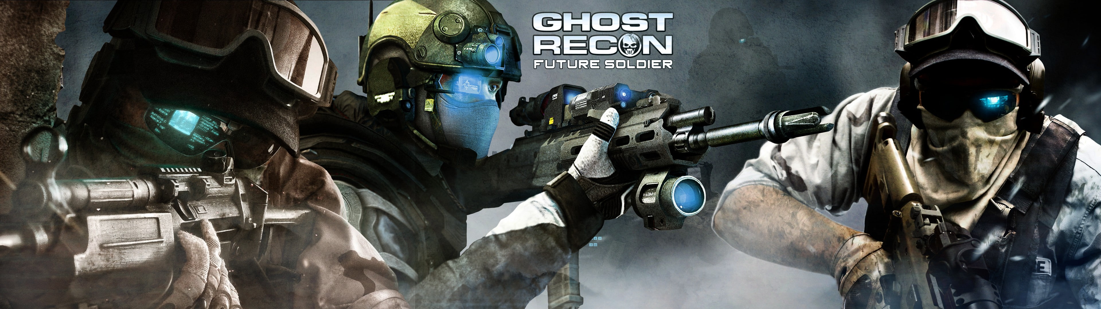military, 4K, video games, smoke, ghost recon, Multiple Display, Dual Monitors, Assault Rifle, special Forces, Tactical, HD Wallpaper