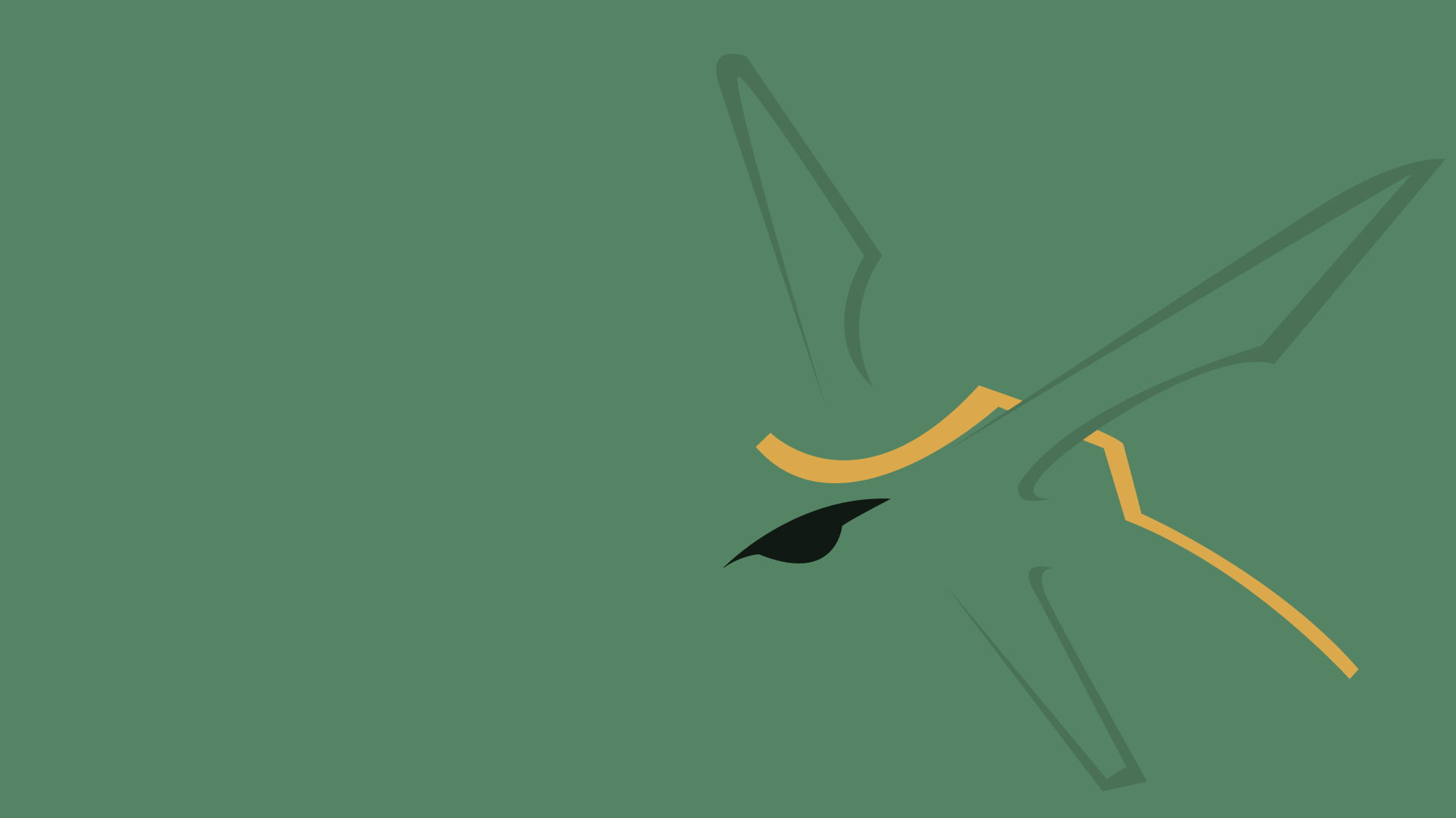 simple background, simple, rayquaza, minimalism, 1080P, background, HD Wallpaper