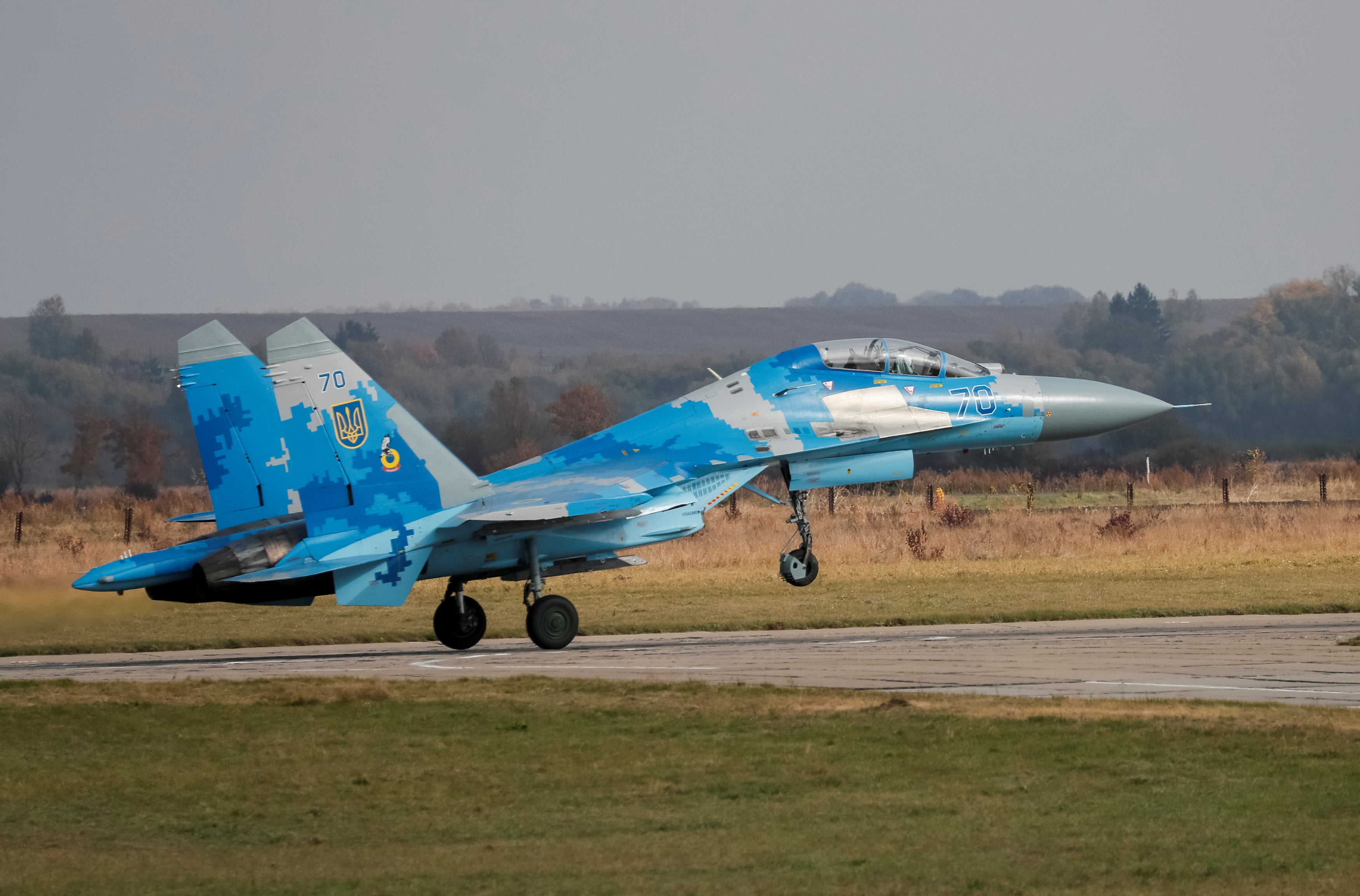 Su-27UB, Fighter, 2K, Su-27, Ukrainian air force, Ukraine, HD Wallpaper