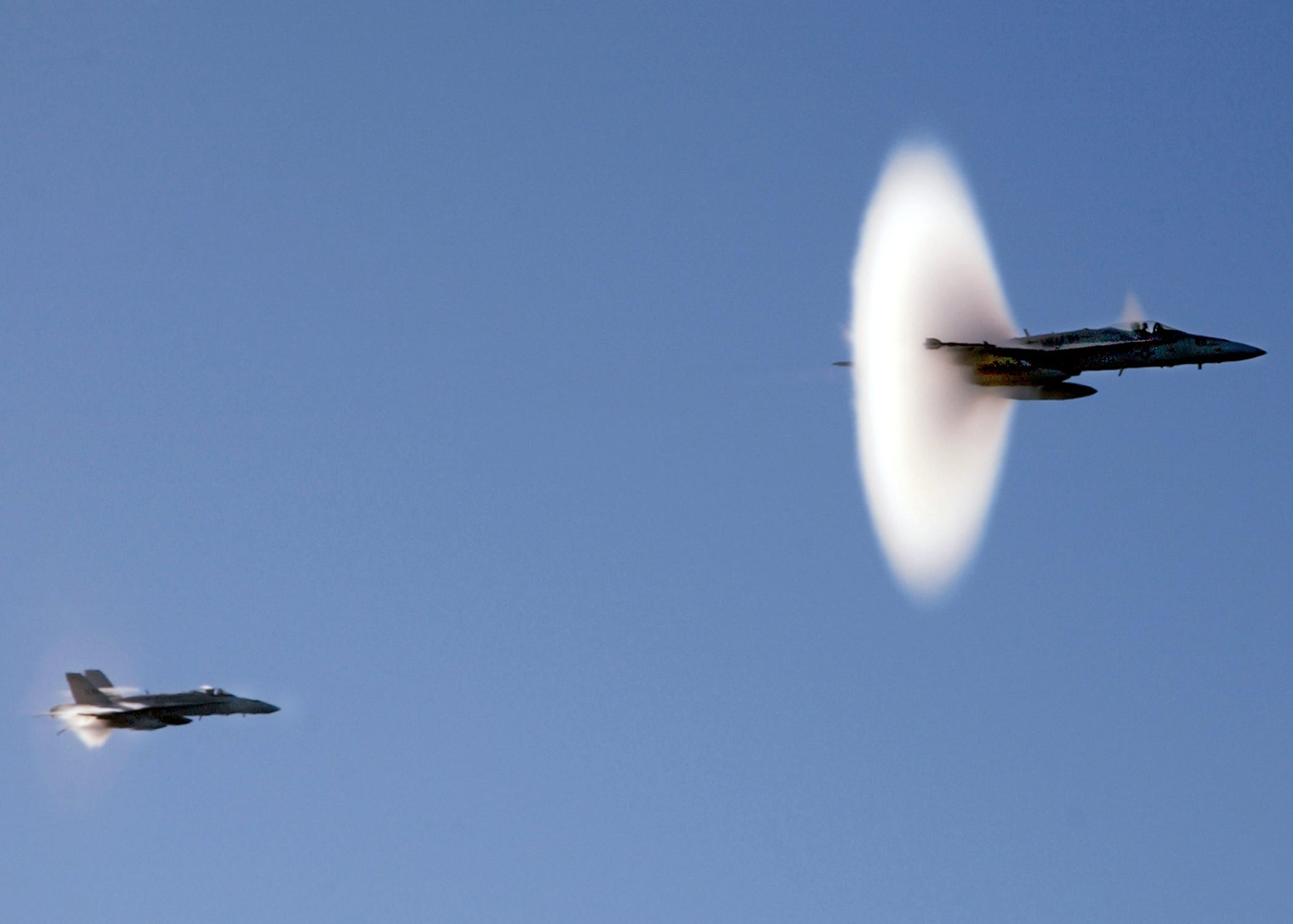 fly-by, supersonic, military, war, plane, airshow, commercial airplane, sky, mid-air, aerospace, usa, sunny, no people, airplane, 1080P, two, fighter, HD Wallpaper