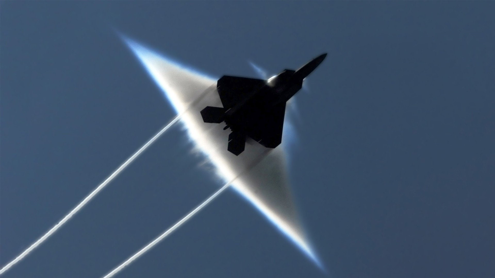 Sonic Booms, aircraft, f, 22 Raptor, 1080P, HD Wallpaper
