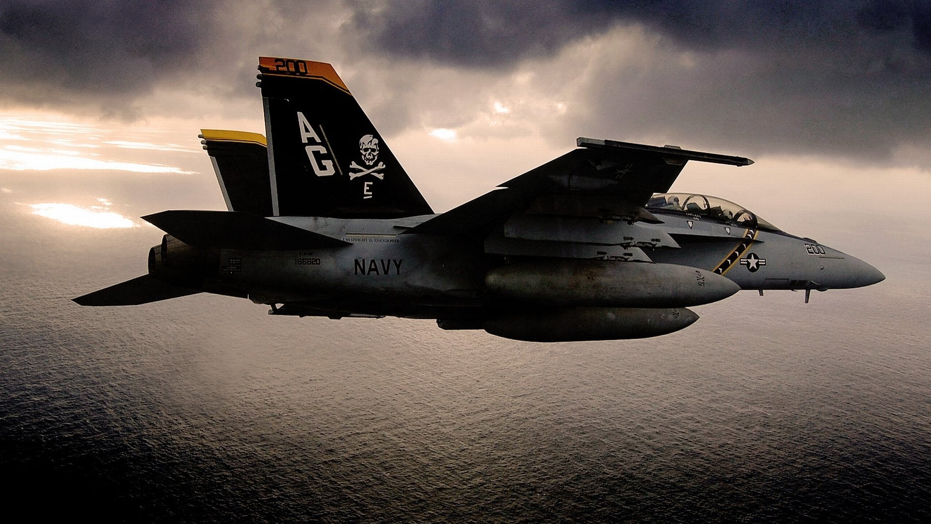 fighter, Boeing F/A-18E/F Super Hornet, Jet Fighters, gray, jet, 1080P, HD Wallpaper
