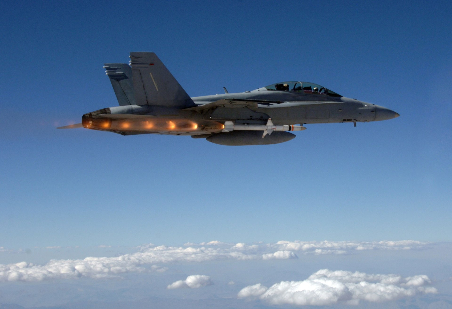 Jet Fighters, 1080P, Boeing F/A-18E/F Super Hornet, HD Wallpaper
