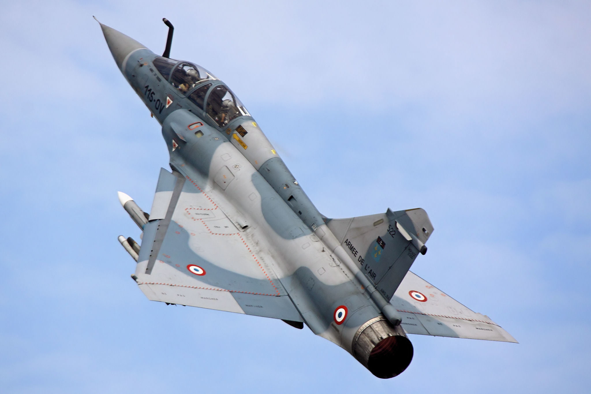 multipurpose, Mirage 2000, fighter, Dassault, the sky, 1080P, HD Wallpaper