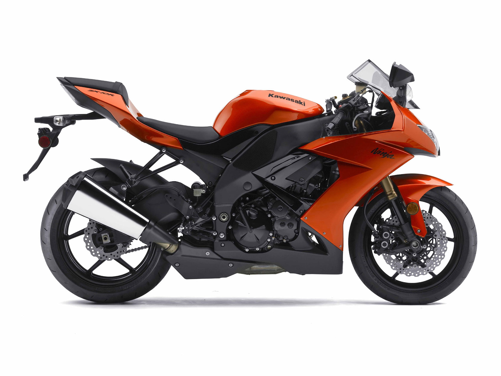 kawasaki, 720P, ninja, zx, red, 2009, r, HD Wallpaper