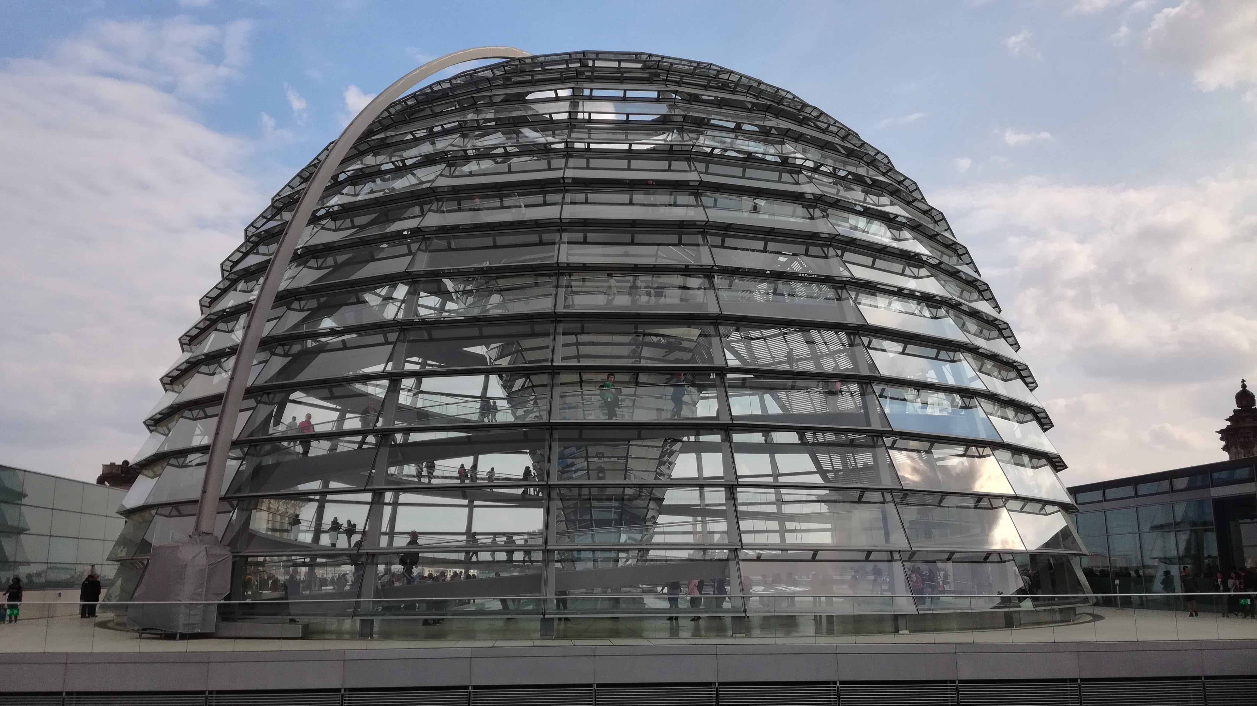 sky, landmark, travel, office building exterior, low angle view, nature, reichstag building, reichstag, berlin, bundestag, dome, glass - material, building, HD Wallpaper