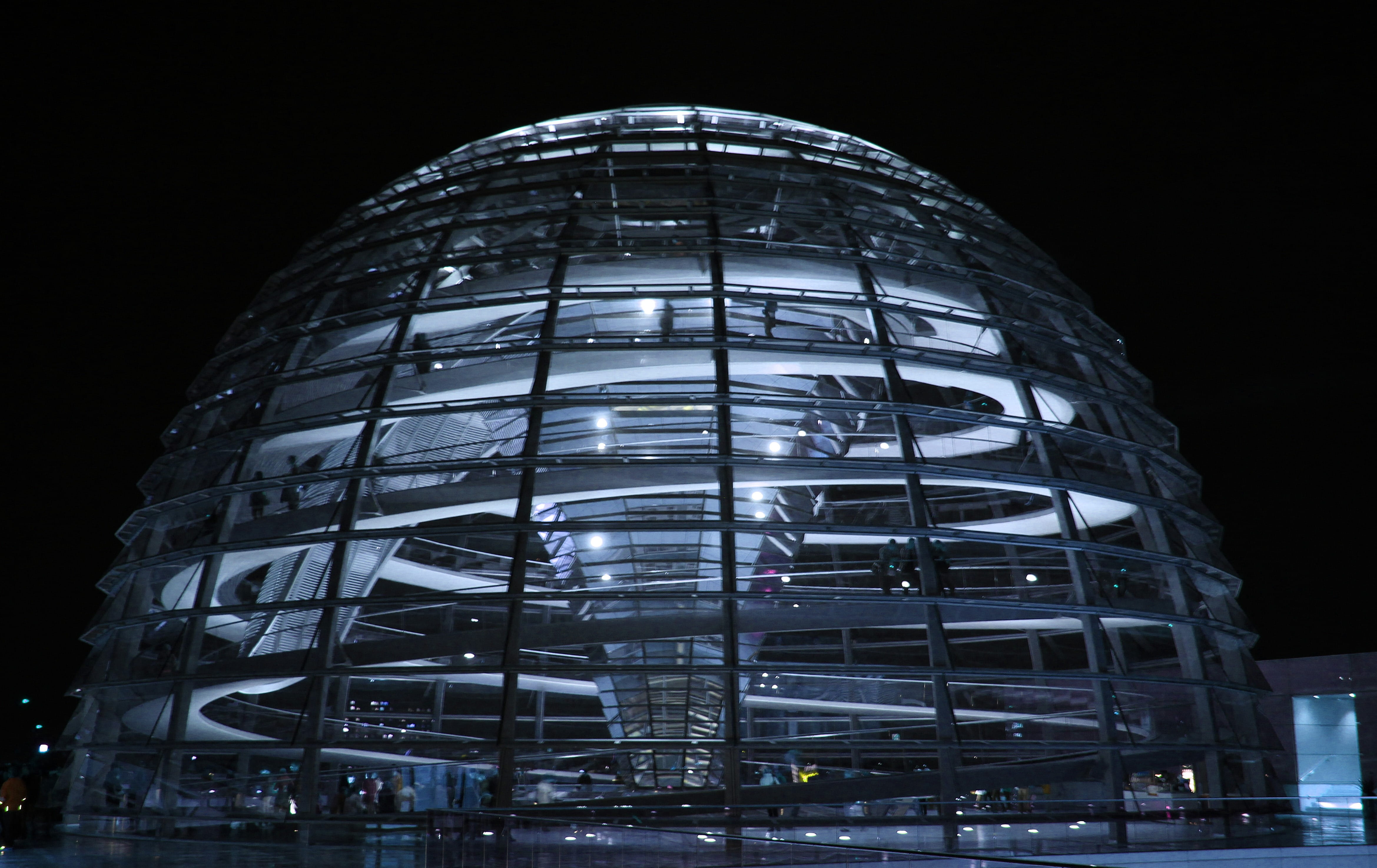 capital, Glass, building, nature, building Exterior, stadium, Reichstag, futuristic, no people, window, glass dome, office building exterior, outdoors, HD Wallpaper