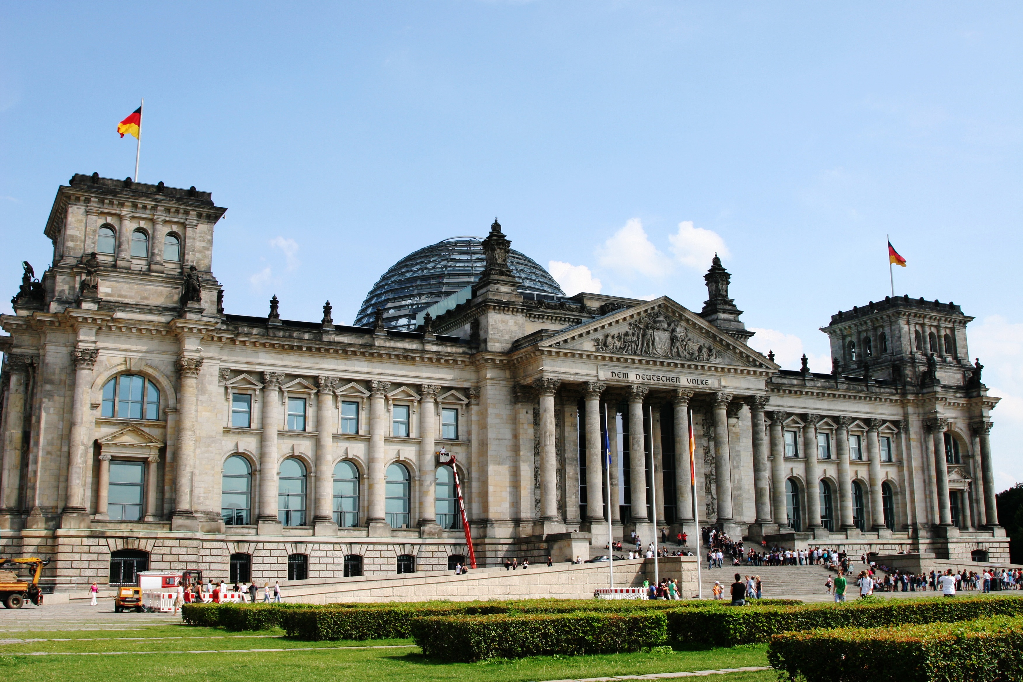 city, bundestag, day, outdoors, columnar, patriotism, incidental people, government, building, building exterior, dome, travel destinations, architectural column, HD Wallpaper