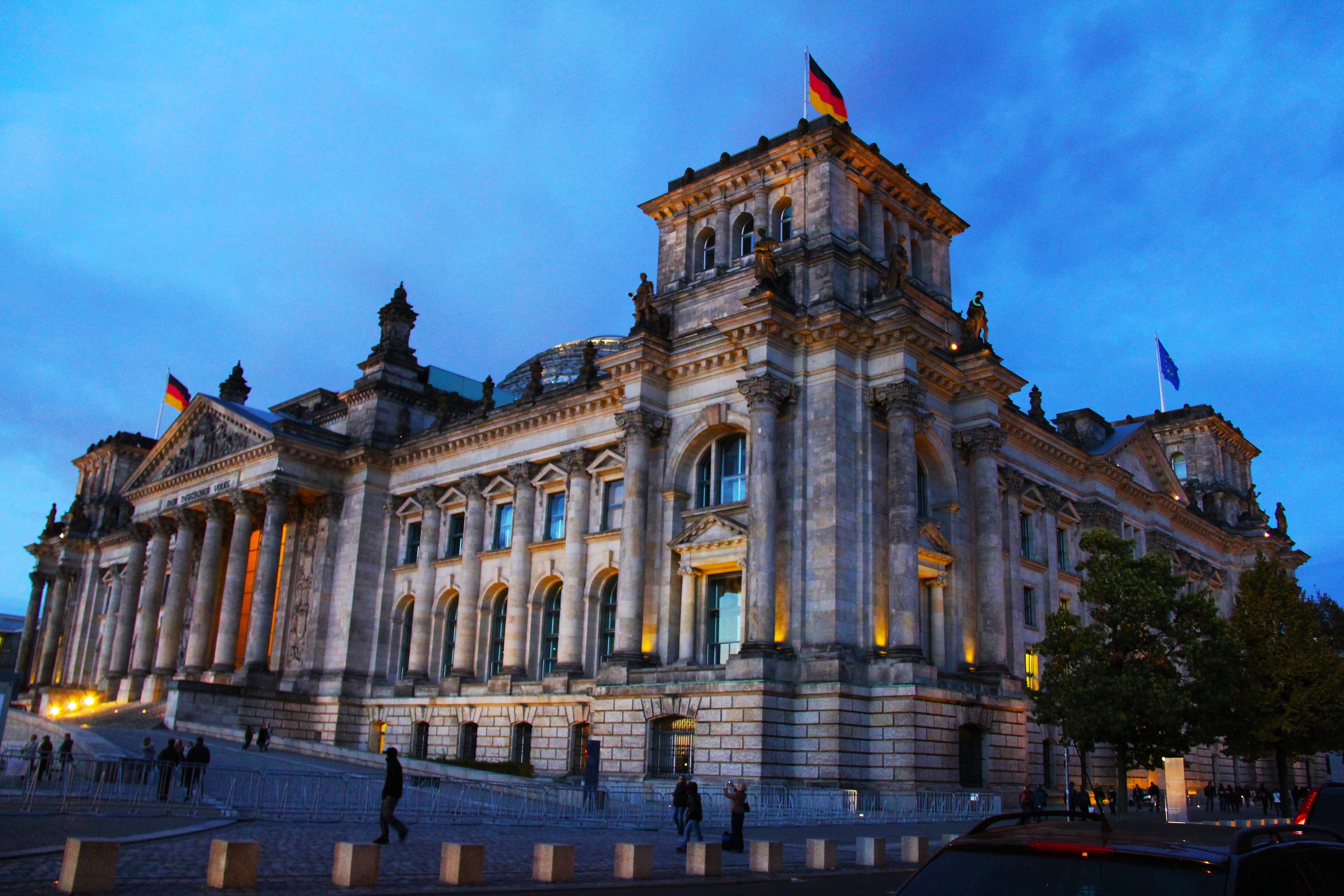 holiday, travel, architecture, building, culture, popular, reichstag building, monument, attraction, tourist, statue, view, historical, dusk, government, HD Wallpaper