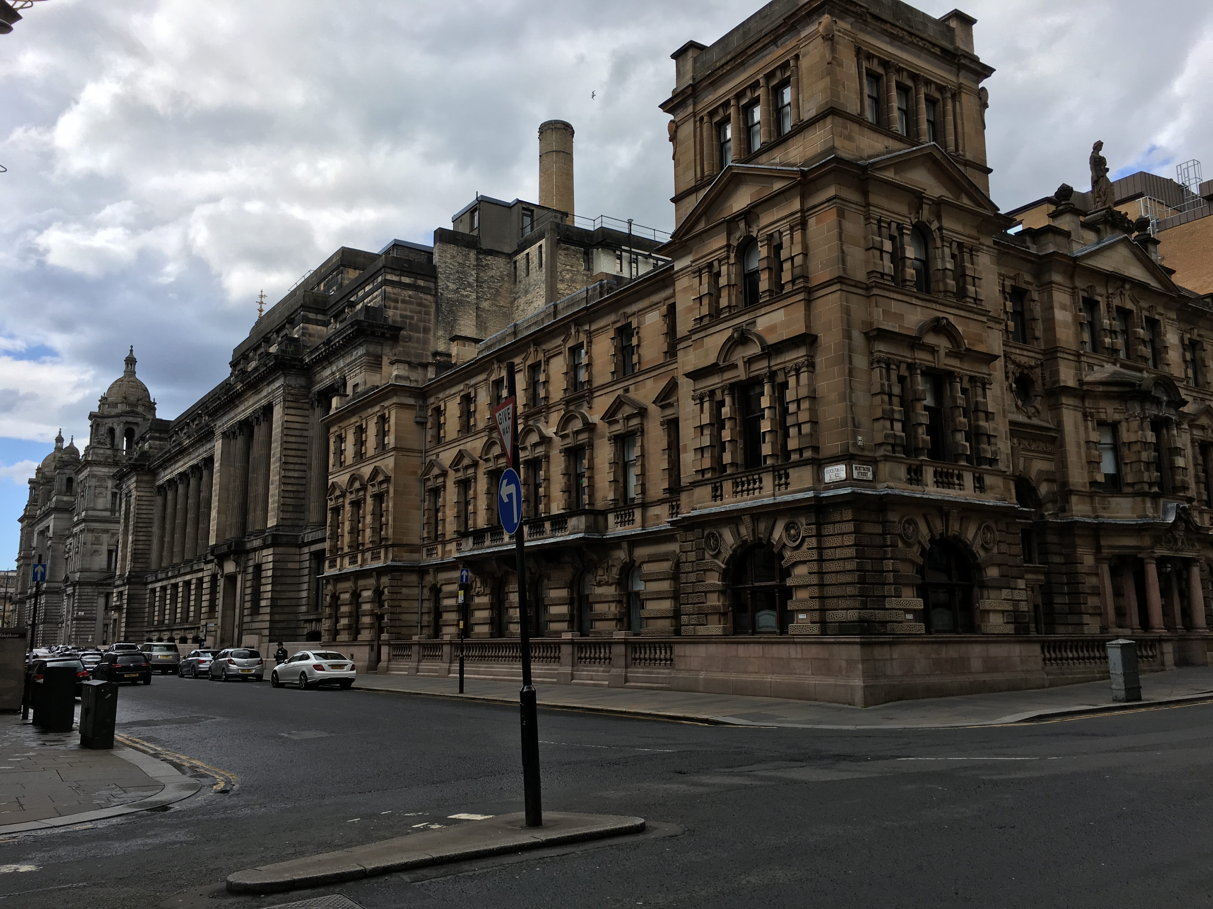 nature, glasgow, building, day, street, city, facade, cloud - sky, road, no people, window, transportation, the past, sky, 4K, history, old, built structure, HD Wallpaper